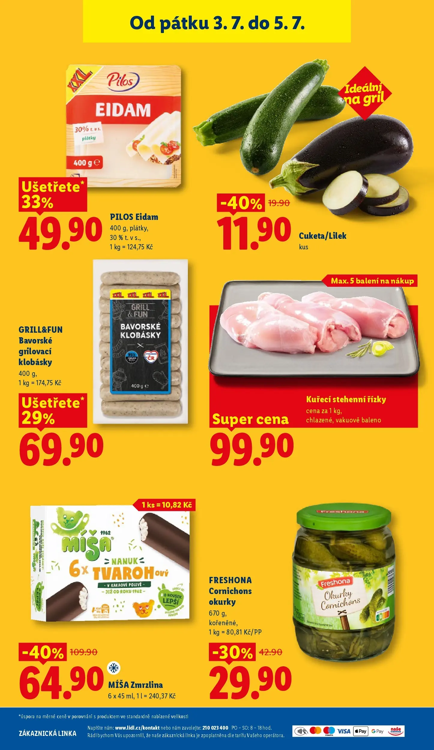 Lidl leták od 01.07.2026 - Nový akční leták | Strana: 39 | Produkty: Okurky, Zmrzlina, Eidam, Gril