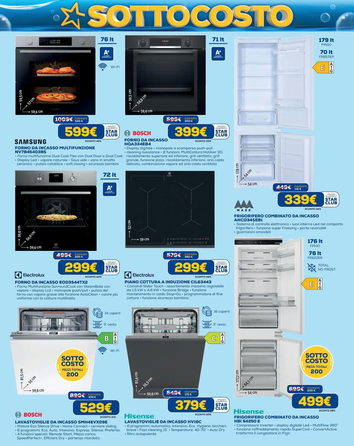 Nuovo Euronics - SOTTOCOSTO dal 02/07/2026 > offerte anteprima 🛍️ | Pagina: 10 | Prodotti: Lavastoviglie da incasso, Compressore, Forno, Frigorifero combinato