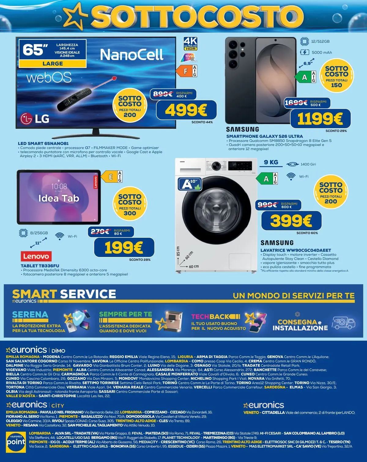 Nuovo Euronics - SOTTOCOSTO dal 02/07/2026 > offerte anteprima 🛍️ | Pagina: 12 | Prodotti: Crema, Tè, Lavatrice, Samsung