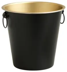 Flaschenk&uuml;hler Glamour Schwarz/Goldfarben