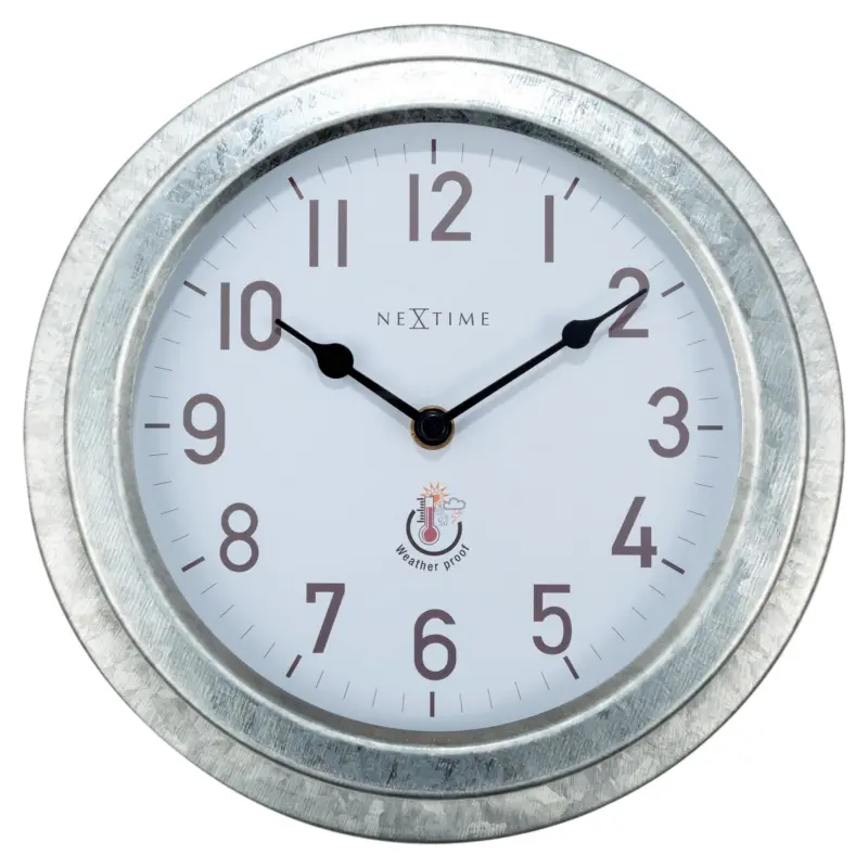 Wanduhr Poppy Silberfarben