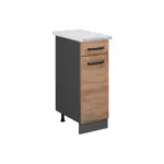 XXXLutz Lauterach - Ihr M&ouml;belhaus bei Bregenz K&uuml;chenunterschrank R-Line Goldkraft Eiche 30 cm AP Marmor