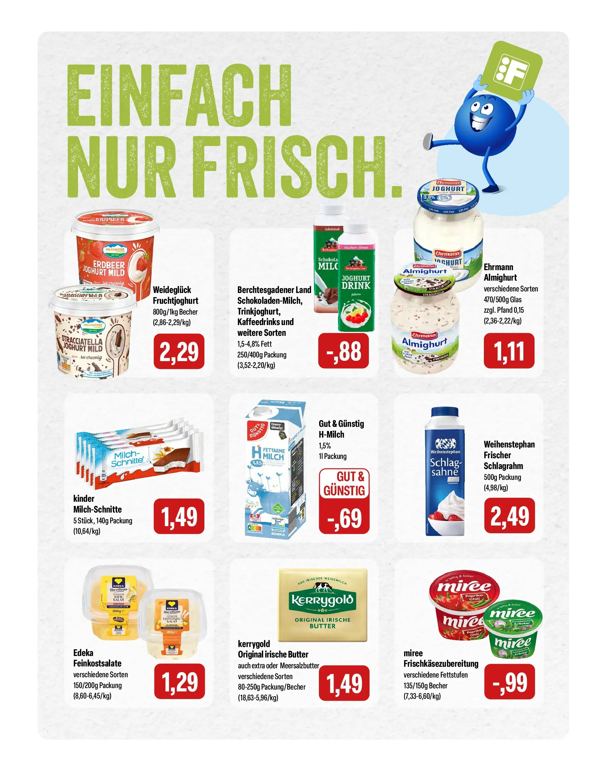 Feneberg Aktuelle Angebote (ab 01.07.2026) zum Blättern | Seite: 6 | Produkte: Milch, Joghurt, Sahne, Salat