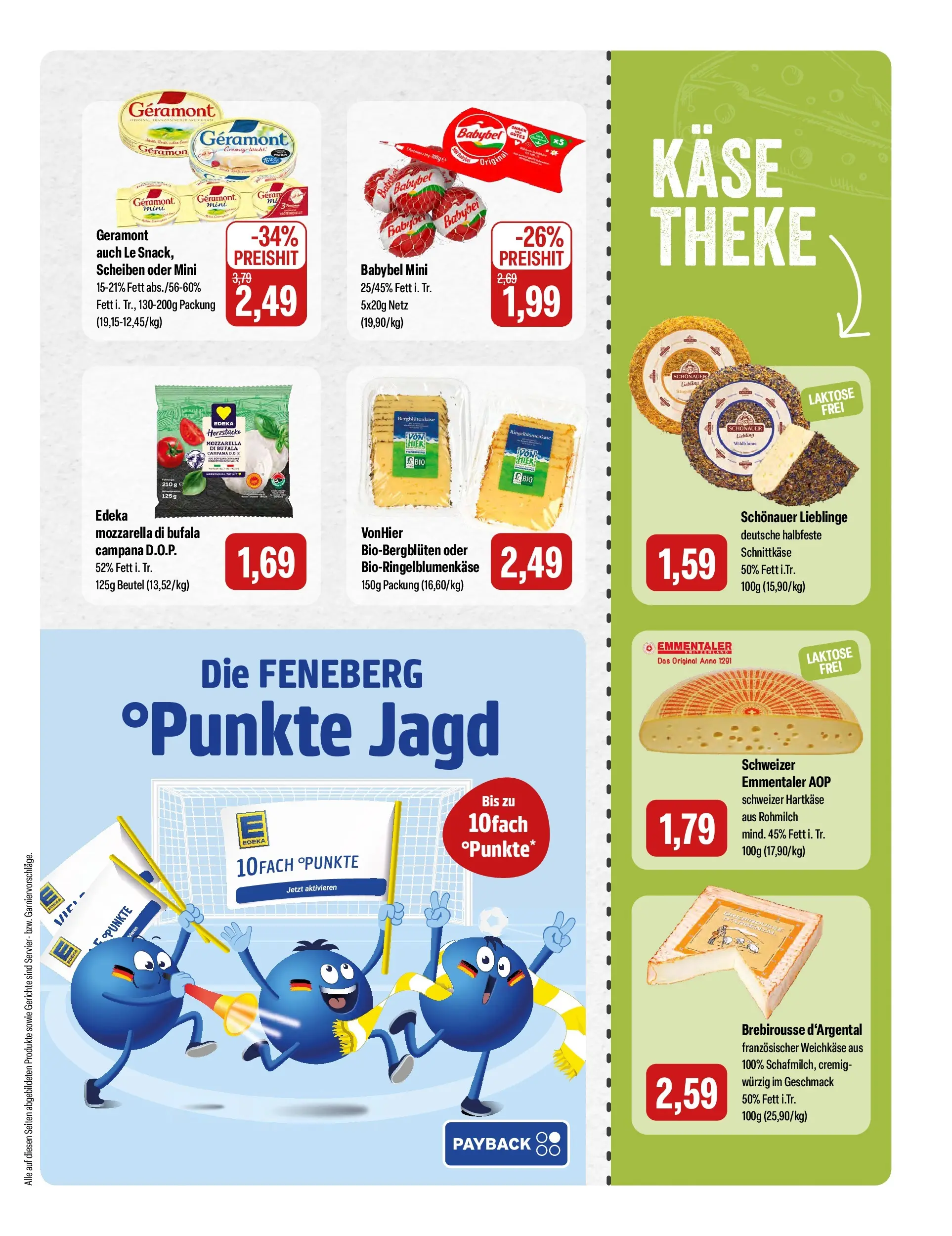 Feneberg Aktuelle Angebote (ab 01.07.2026) zum Blättern | Seite: 7 | Produkte: Geramont, Käse, Theke, Mozzarella