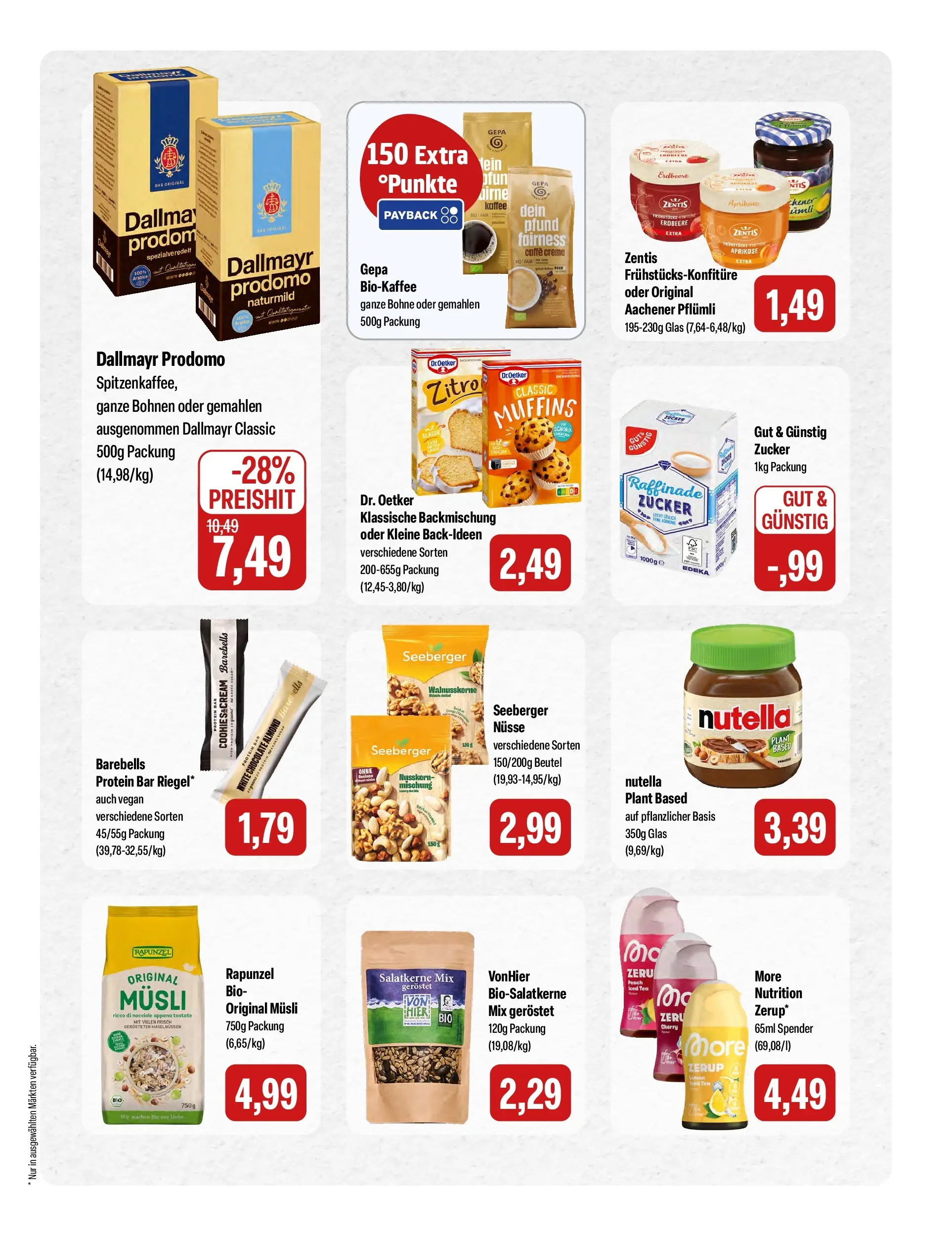 Feneberg Aktuelle Angebote (ab 01.07.2026) zum Blättern | Seite: 11 | Produkte: Musli, Kaffee, Nutella, Dallmayr