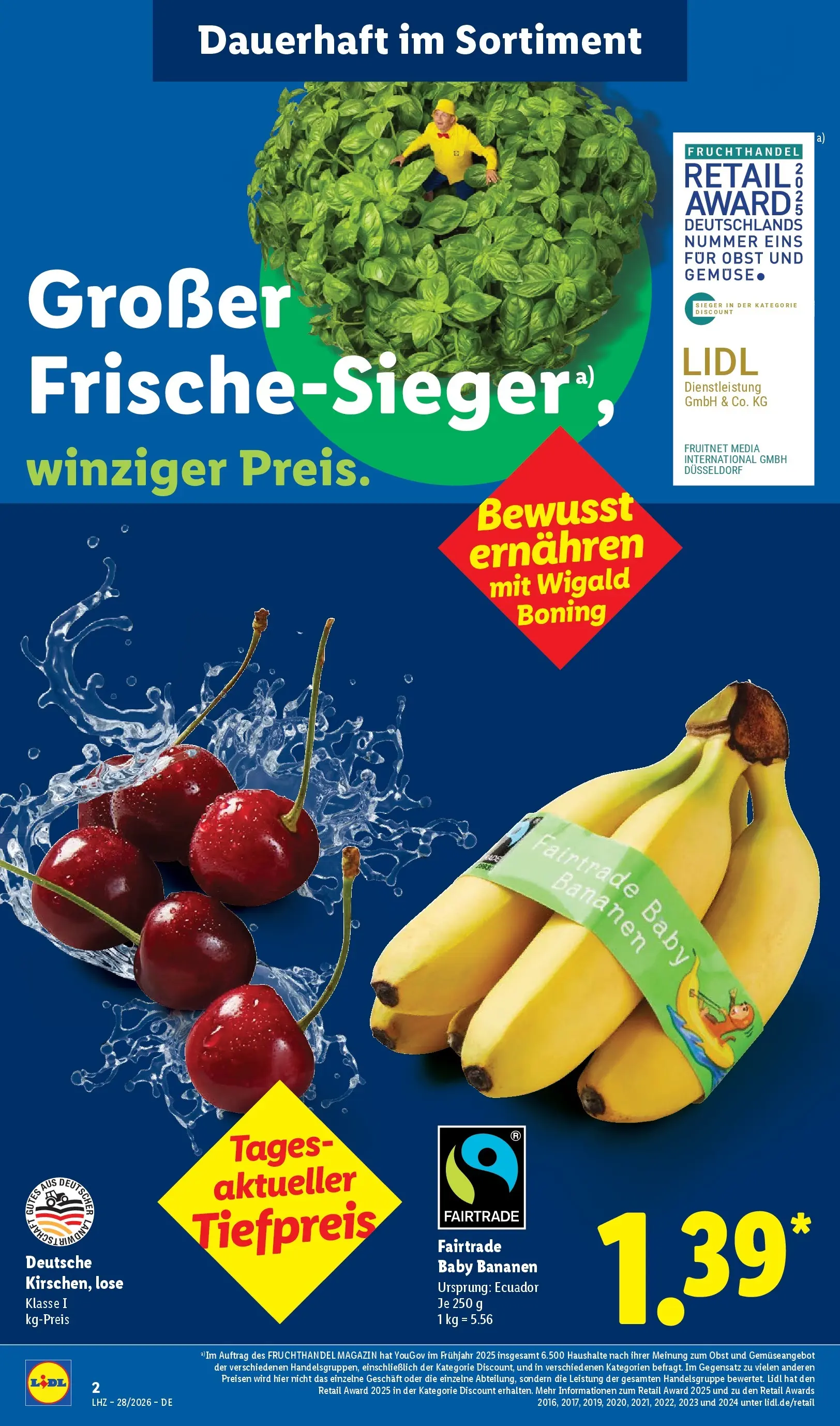 Lidl Prospekt Villingen-schwenningen (ab 05.07.2026) zum Blättern » Angebote | Seite: 2 | Produkte: Bananen, Gemüse, Obst