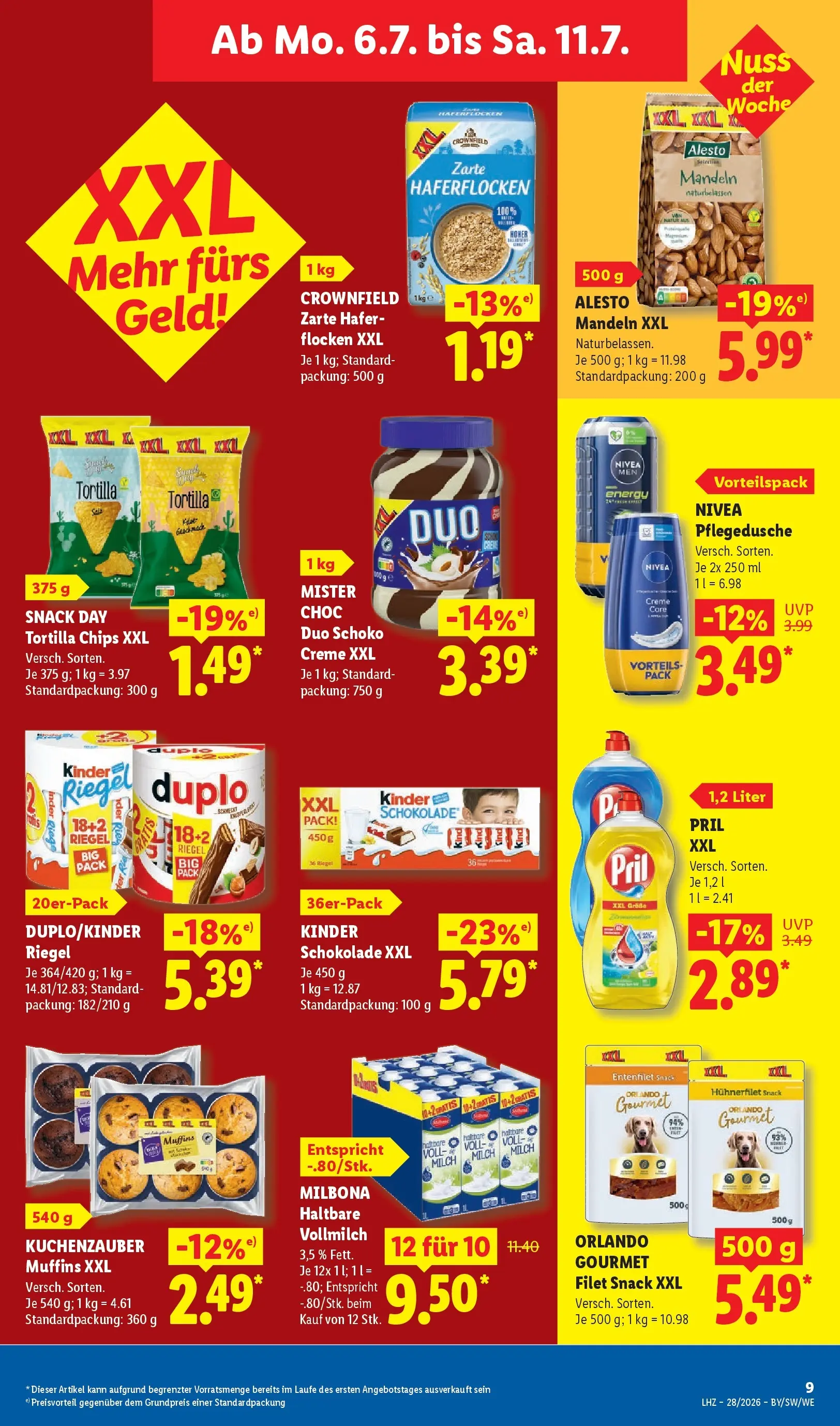 Lidl Prospekt Villingen-schwenningen (ab 05.07.2026) zum Blättern » Angebote | Seite: 15 | Produkte: Kinder schokolade, Schokolade, Kinder riegel, Shower Gel