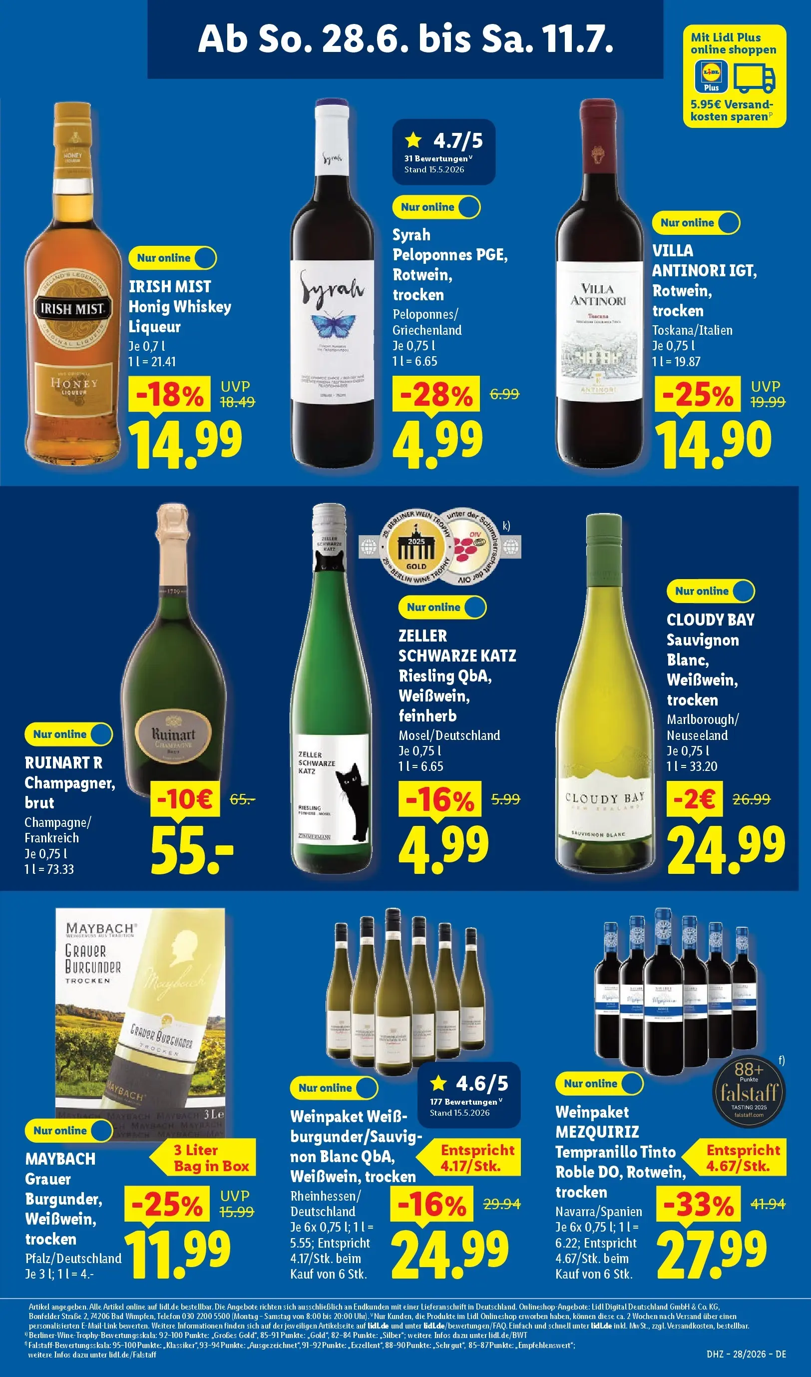 Lidl Prospekt Villingen-schwenningen (ab 05.07.2026) zum Blättern » Angebote | Seite: 21 | Produkte: Box, Bad, Whiskey, Telefon