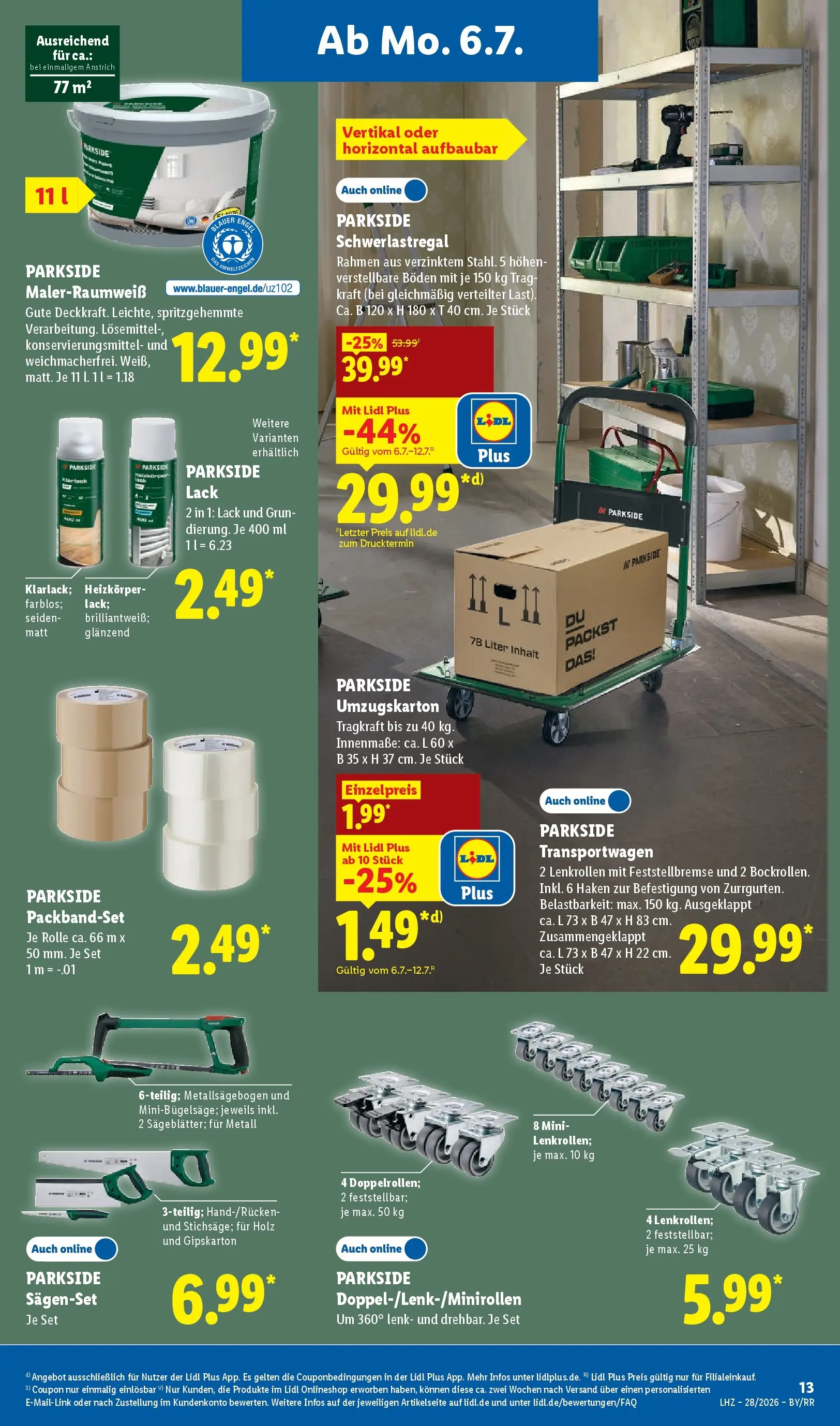 Lidl Prospekt Hagen (ab 05.07.2026) zum Blättern » Angebote | Seite: 27 | Produkte: Box, Heizkörper, Schwerlastregal