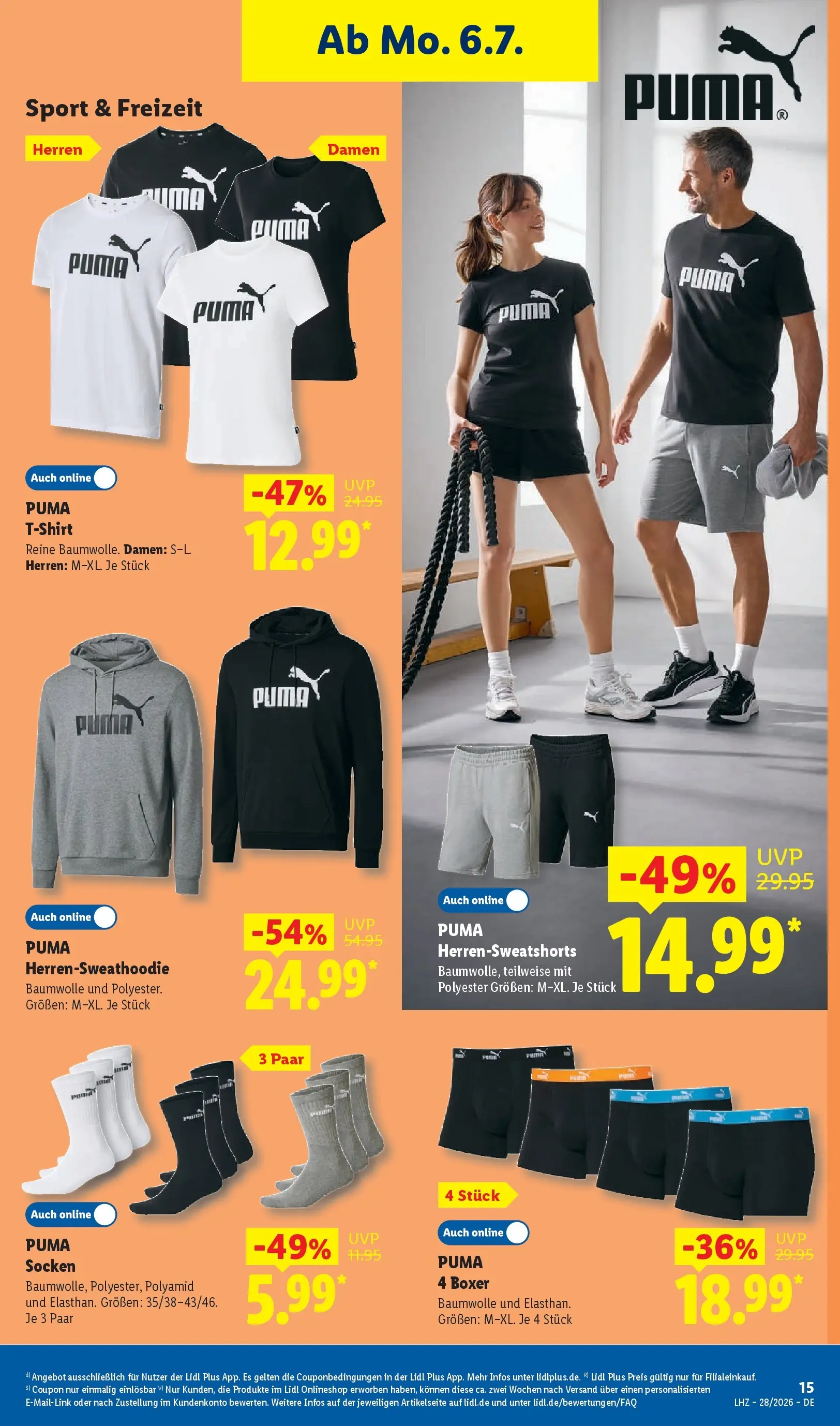 Lidl Prospekt Villingen-schwenningen (ab 05.07.2026) zum Blättern » Angebote | Seite: 33 | Produkte: T-Shirt, Hoodie, Socken, Boxer