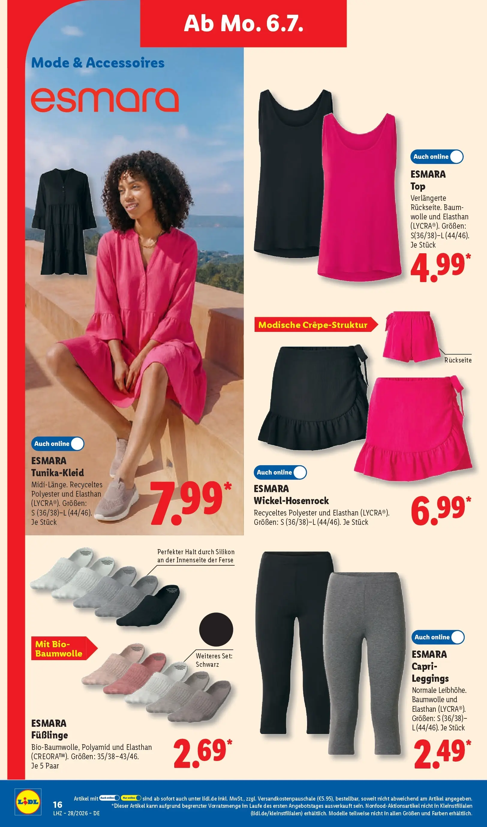 Lidl Prospekt Villingen-schwenningen (ab 05.07.2026) zum Blättern » Angebote | Seite: 34 | Produkte: Top, Leggings