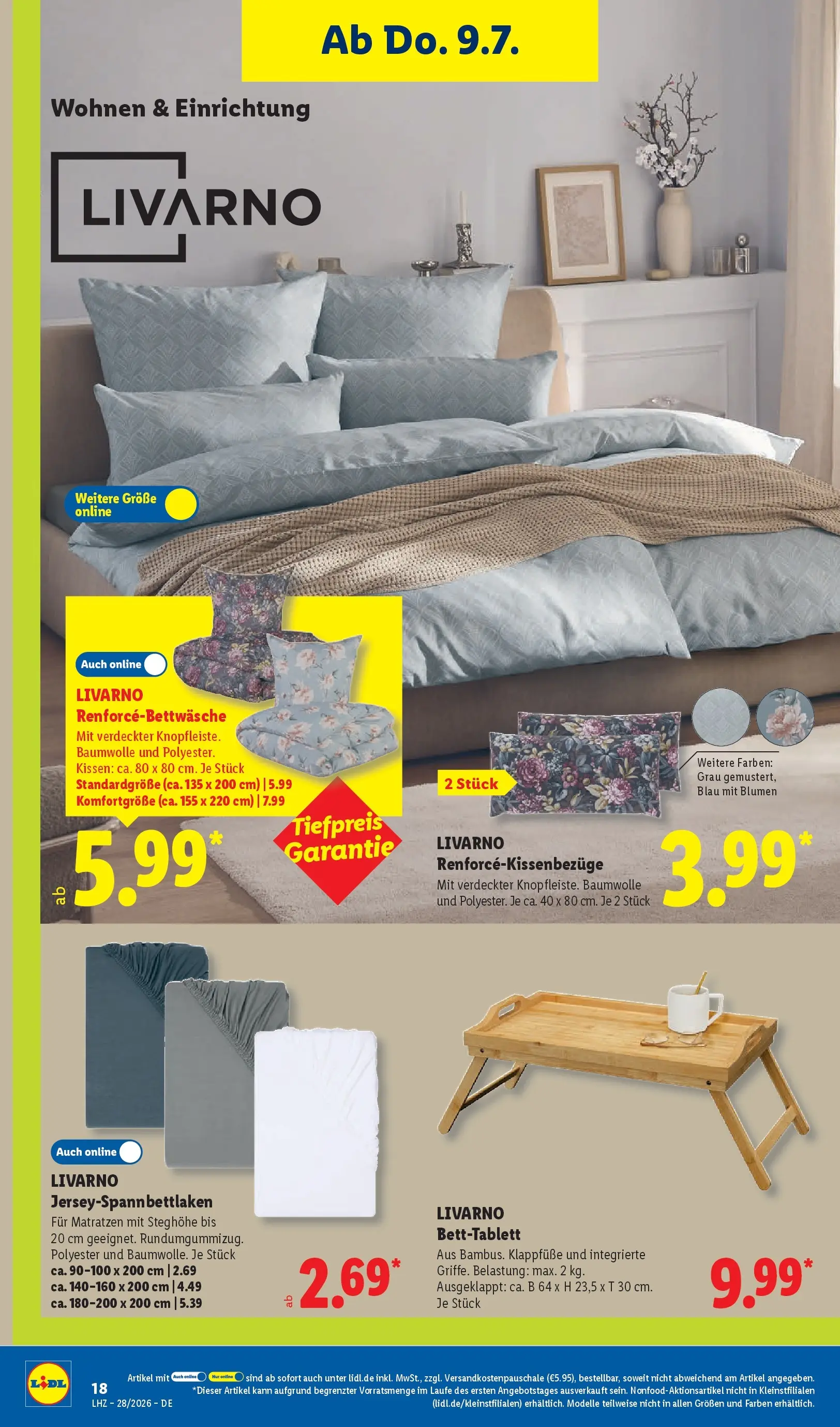 Lidl Prospekt Villingen-schwenningen (ab 05.07.2026) zum Blättern » Angebote | Seite: 36 | Produkte: Kissen, Blumen