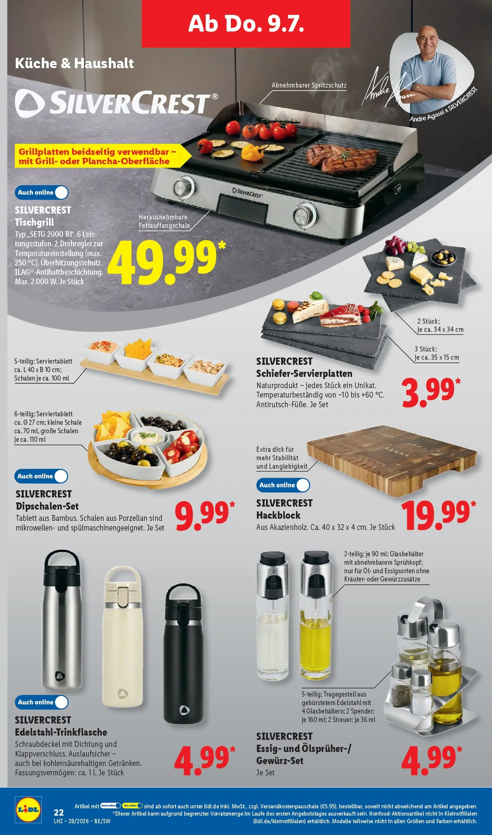 Lidl Prospekt Villingen-schwenningen (ab 05.07.2026) zum Blättern » Angebote | Seite: 40 | Produkte: Grill, Öl, Essig, Küche