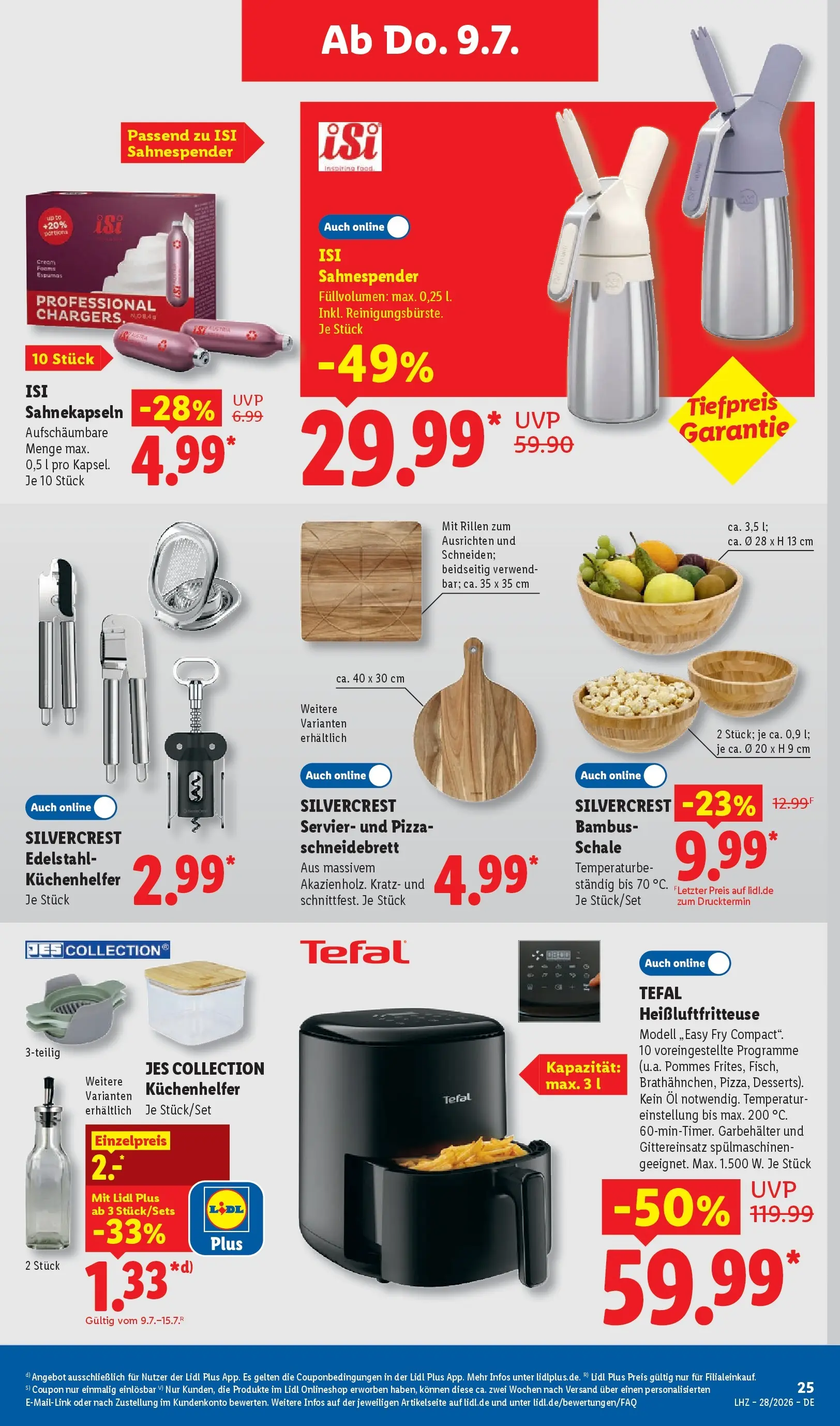 Lidl Prospekt Villingen-schwenningen (ab 05.07.2026) zum Blättern » Angebote | Seite: 43 | Produkte: Öl, Pommes, Pizza, Heißluftfritteuse