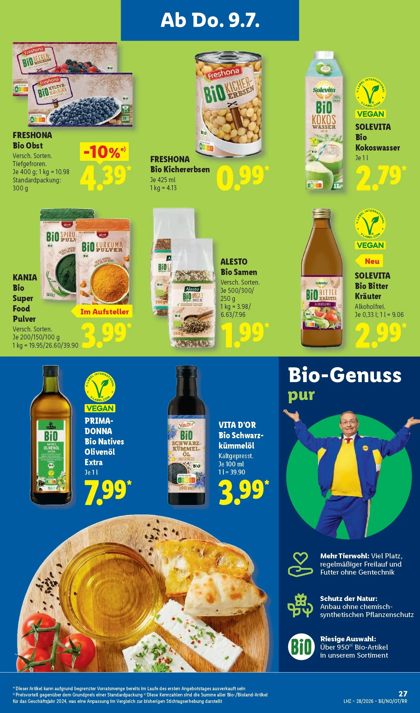 Lidl Prospekt Hagen (ab 05.07.2026) zum Blättern » Angebote | Seite: 49 | Produkte: Olivenol, Wasser, Obst, Erbsen