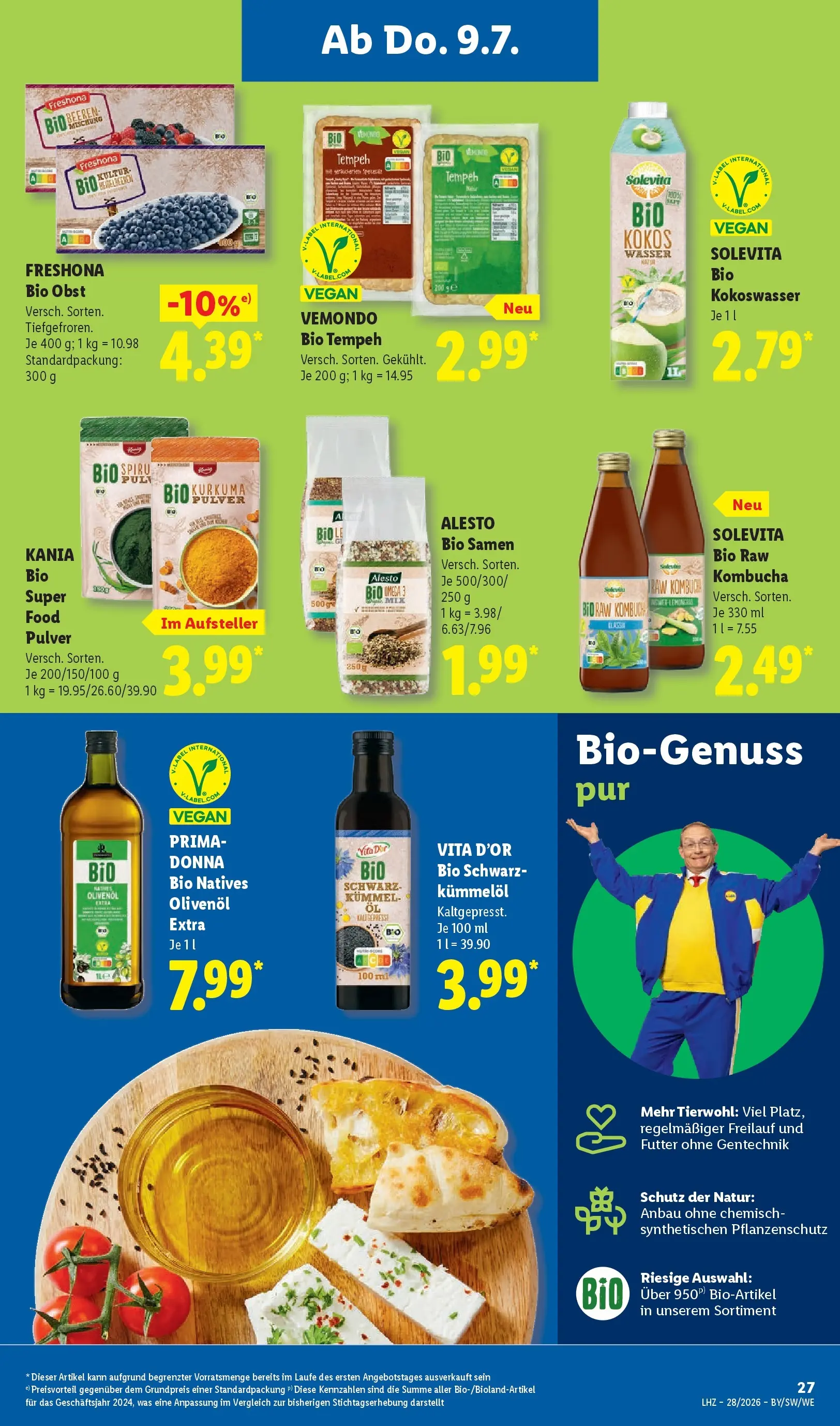 Lidl Prospekt Villingen-schwenningen (ab 05.07.2026) zum Blättern » Angebote | Seite: 49 | Produkte: Olivenol, Wasser, Obst
