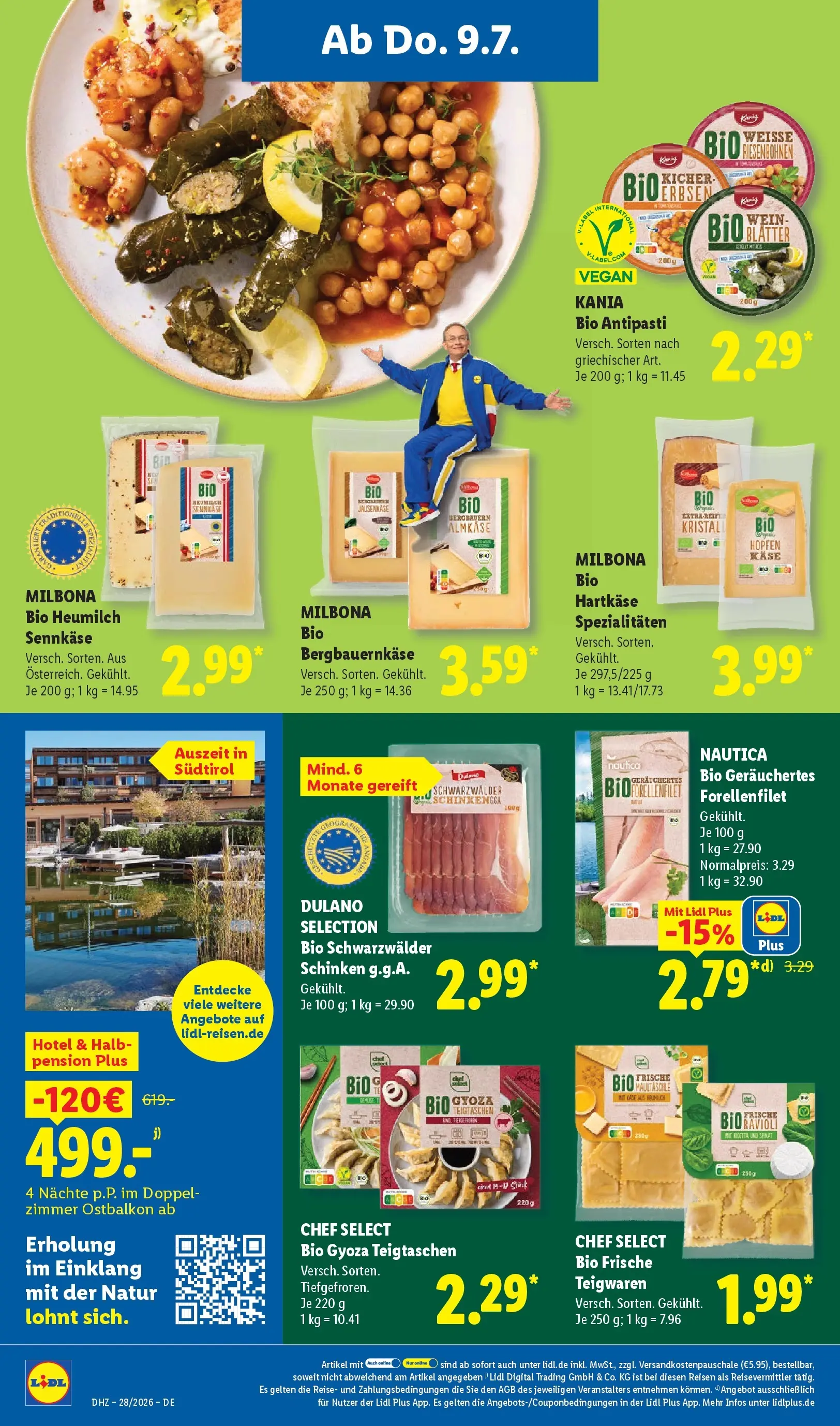 Lidl Prospekt Villingen-schwenningen (ab 05.07.2026) zum Blättern » Angebote | Seite: 50 | Produkte: Käse, Pasta, Schinken