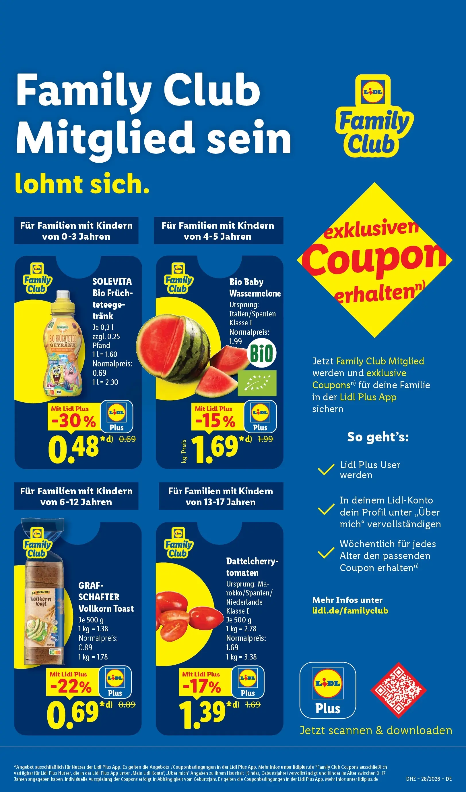 Lidl Prospekt Villingen-schwenningen (ab 05.07.2026) zum Blättern » Angebote | Seite: 53 | Produkte: Toast, Tomaten, Wassermelone, Tee