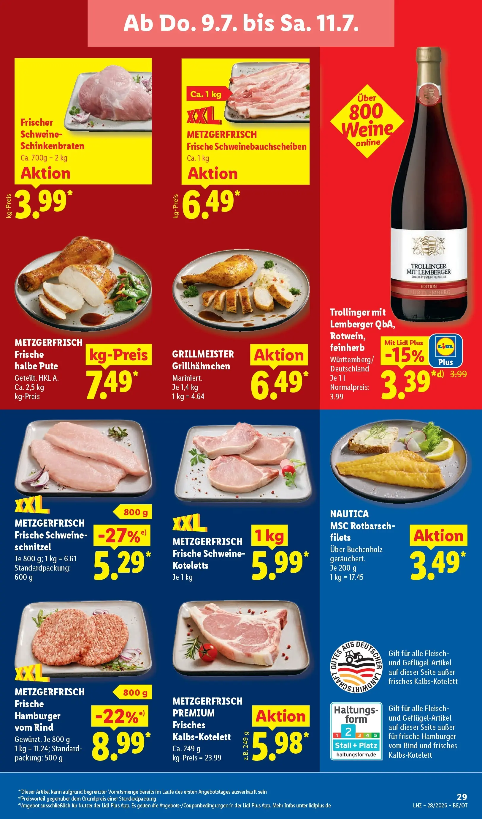 Lidl Prospekt Mahlow (ab 06.07.2026) zum Blättern » Angebote | Seite: 55 | Produkte: Pute, Schnitzel, Fleisch