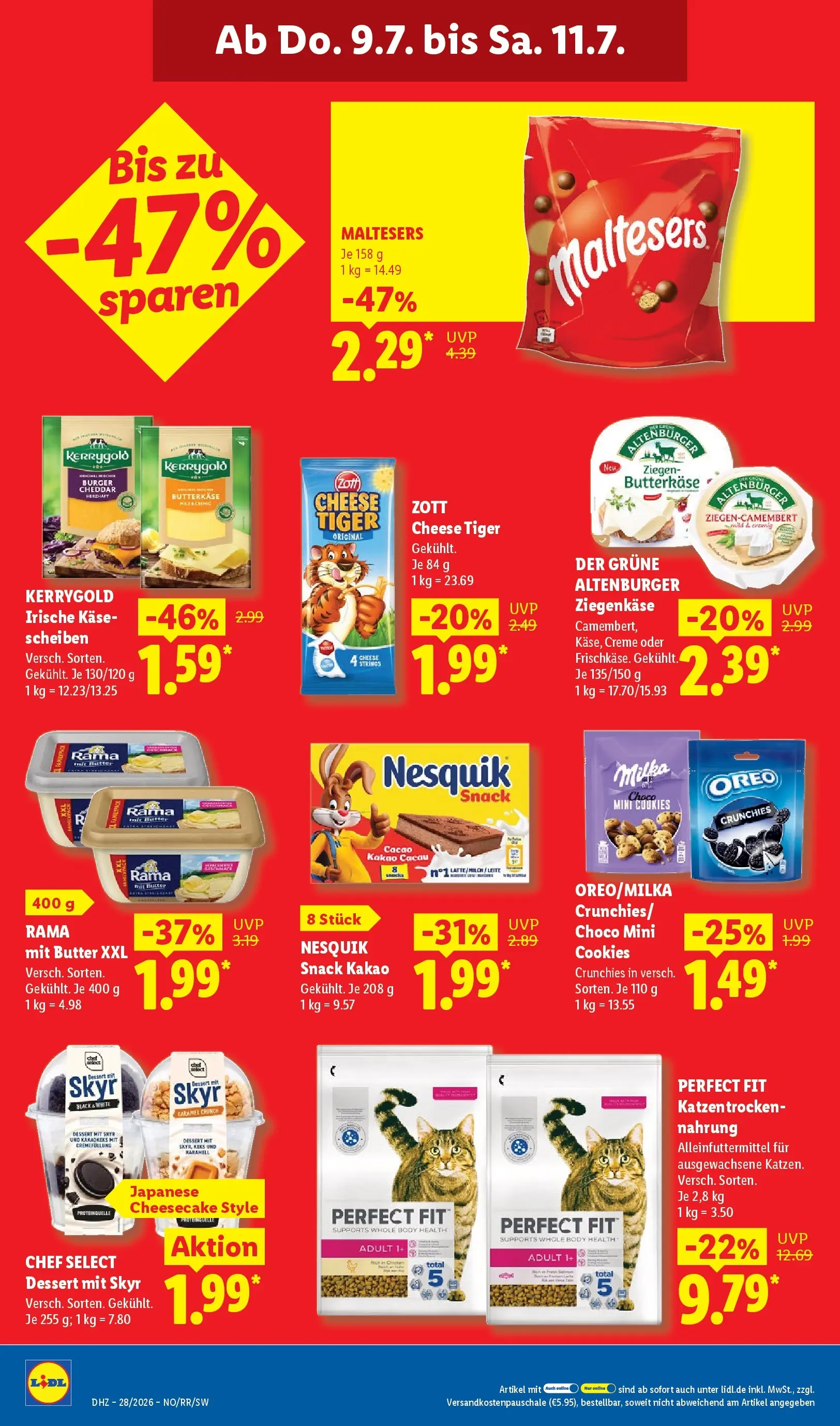 Lidl Prospekt Villingen-schwenningen (ab 05.07.2026) zum Blättern » Angebote | Seite: 58 | Produkte: Nesquik, Rama, Butter, Burger