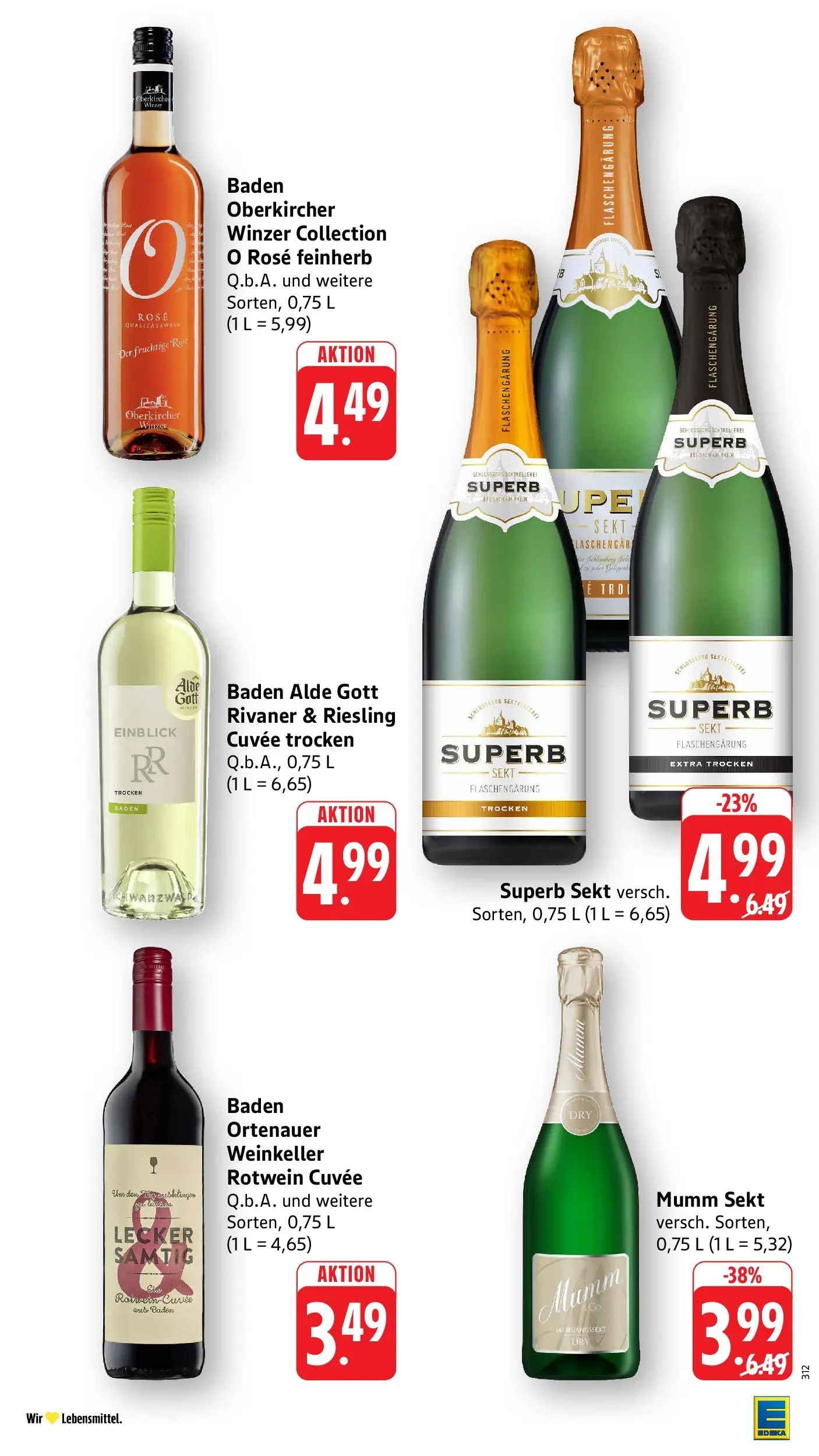 Edeka prospekt Wolfach (ab 29.06.2026) » Angebote Online | Seite: 34 | Produkte: Mumm sekt, Rotwein, Sekt