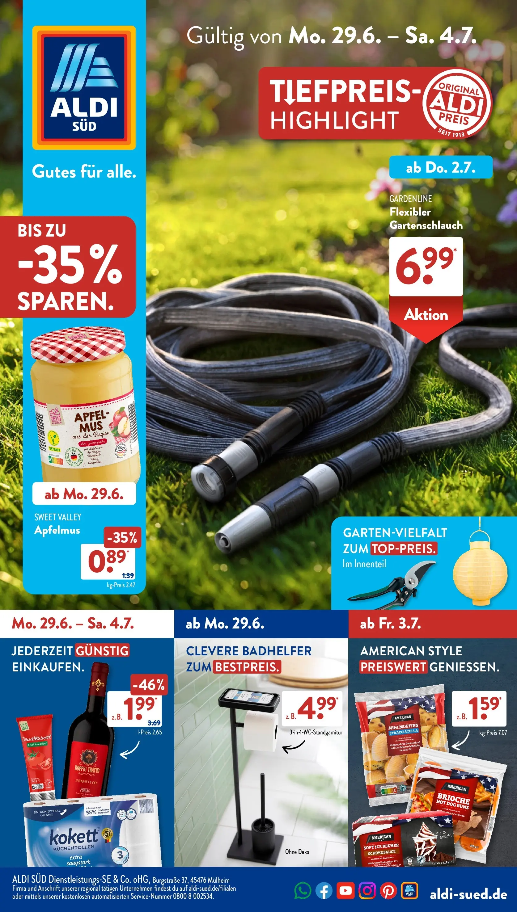 Aldi Süd - Aldi Süd: Wochenangebote (ab 28.06.2026) zum Blättern | Seite: 1 | Produkte: Äpfel
