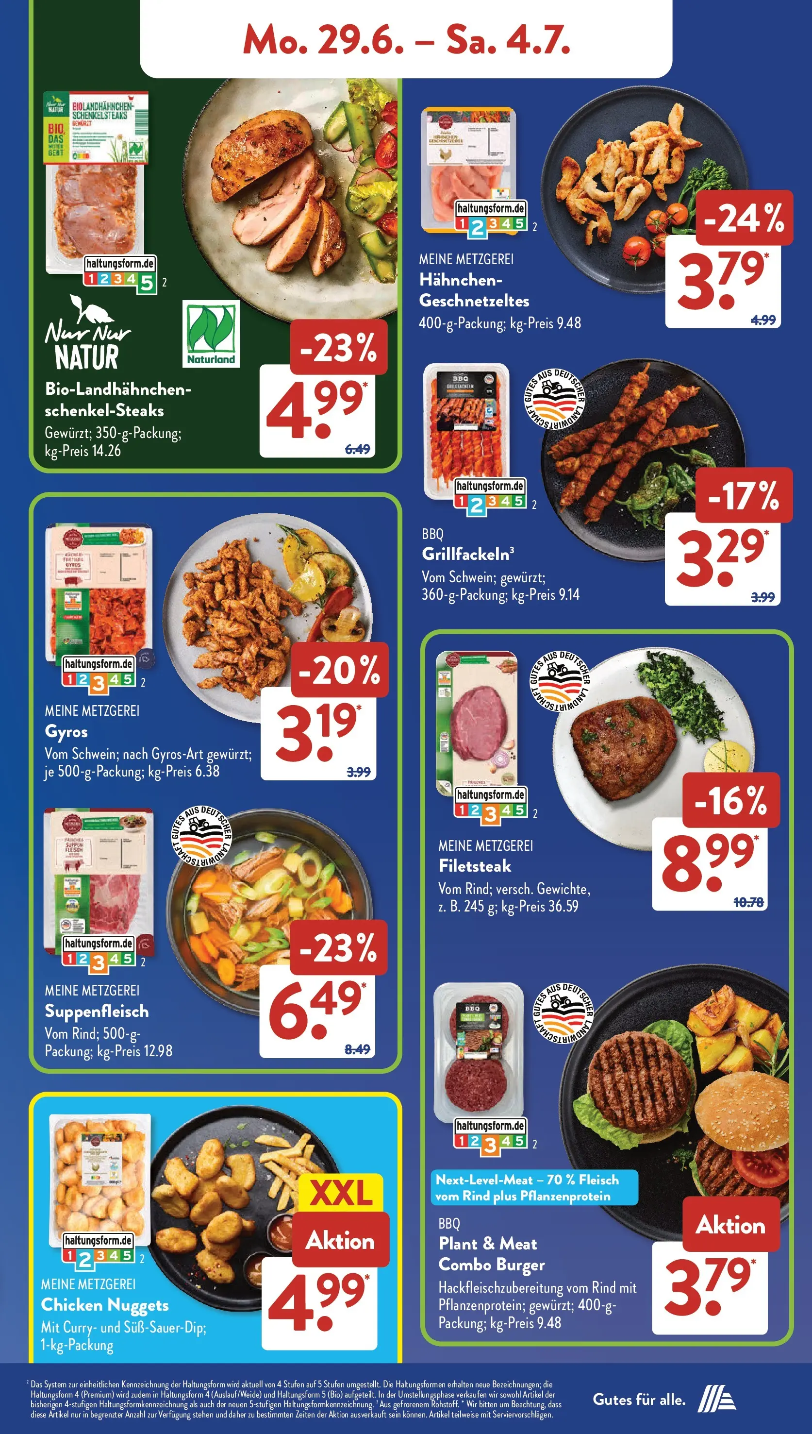 Aldi Süd - Aldi Süd: Wochenangebote (ab 28.06.2026) zum Blättern | Seite: 4 | Produkte: Hahnchen, Burger, Gyros, Fleisch
