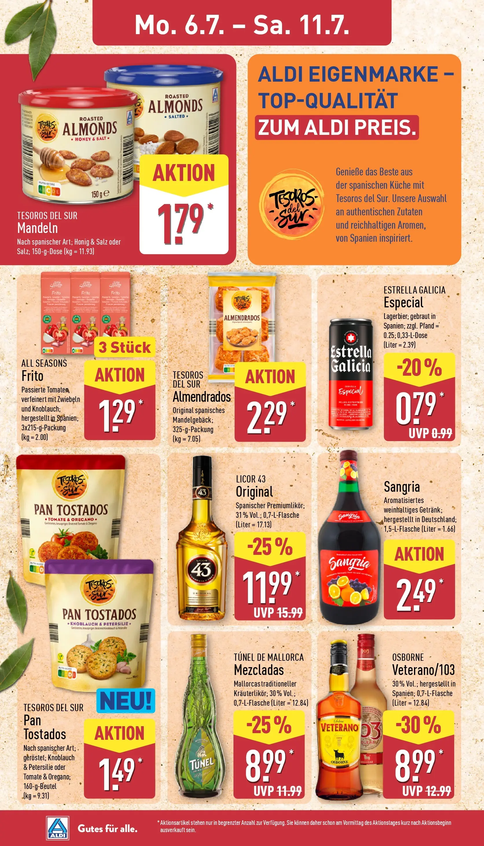Aldi - ALDI Nord: Wochenangebote (ab 05.07.2026) » Angebote Online | Seite: 14 | Produkte: Küche, Mandeln, Salz, Petersilie