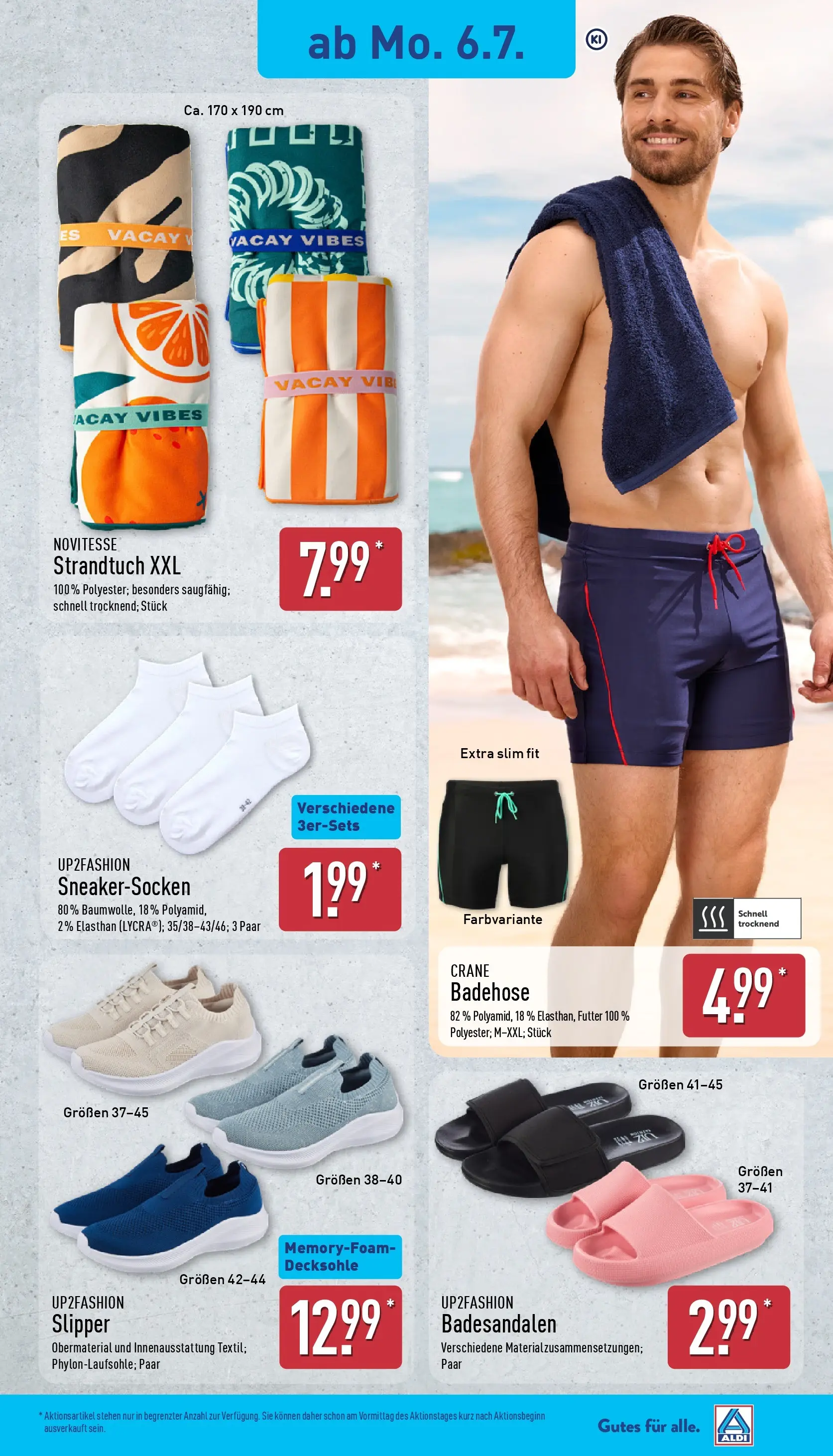 Aldi - ALDI Nord: Wochenangebote (ab 05.07.2026) » Angebote Online | Seite: 19 | Produkte: Up2fashion, Strandtuch