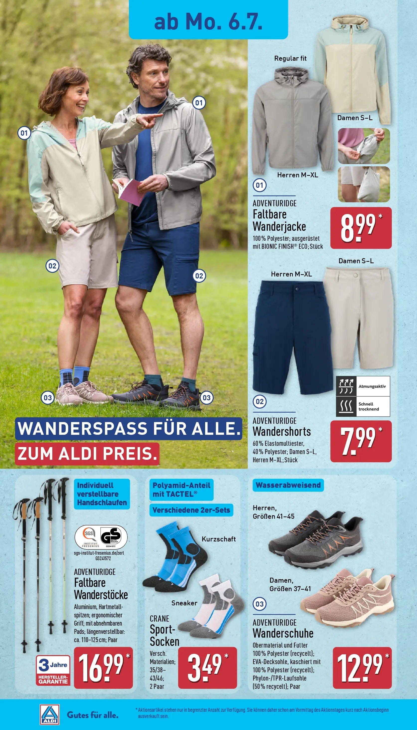 Aldi - ALDI Nord: Wochenangebote (ab 05.07.2026) » Angebote Online | Seite: 20 | Produkte: Wanderjacke, Socken