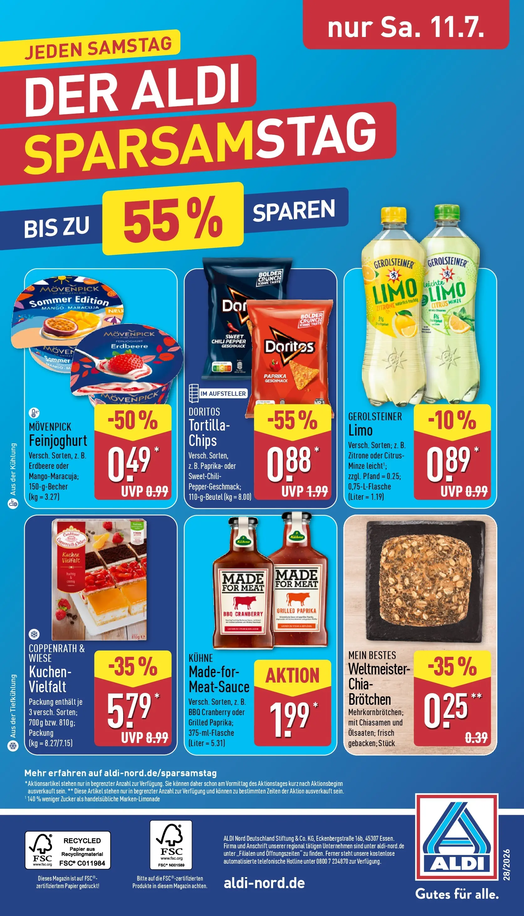 Aldi - ALDI Nord: Wochenangebote (ab 05.07.2026) » Angebote Online | Seite: 34 | Produkte: Zucker, Mango, Kuchen, Gerolsteiner