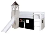 m&ouml;max Dornbirn - Ihr Trendm&ouml;belhaus in Dornbirn Spielbett "Kasper",aus Kiefer, schwarz/wei&szlig;
