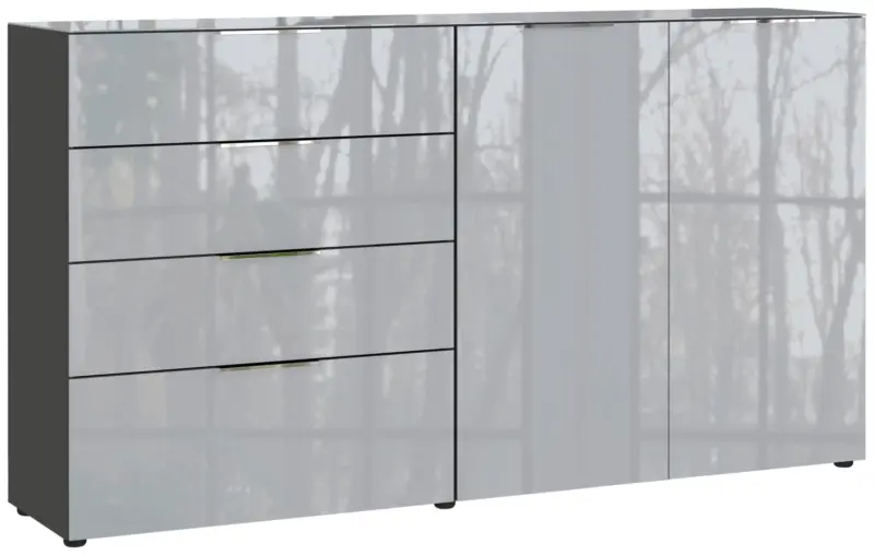 Sideboard Oakland in Grau/Graphitfarben