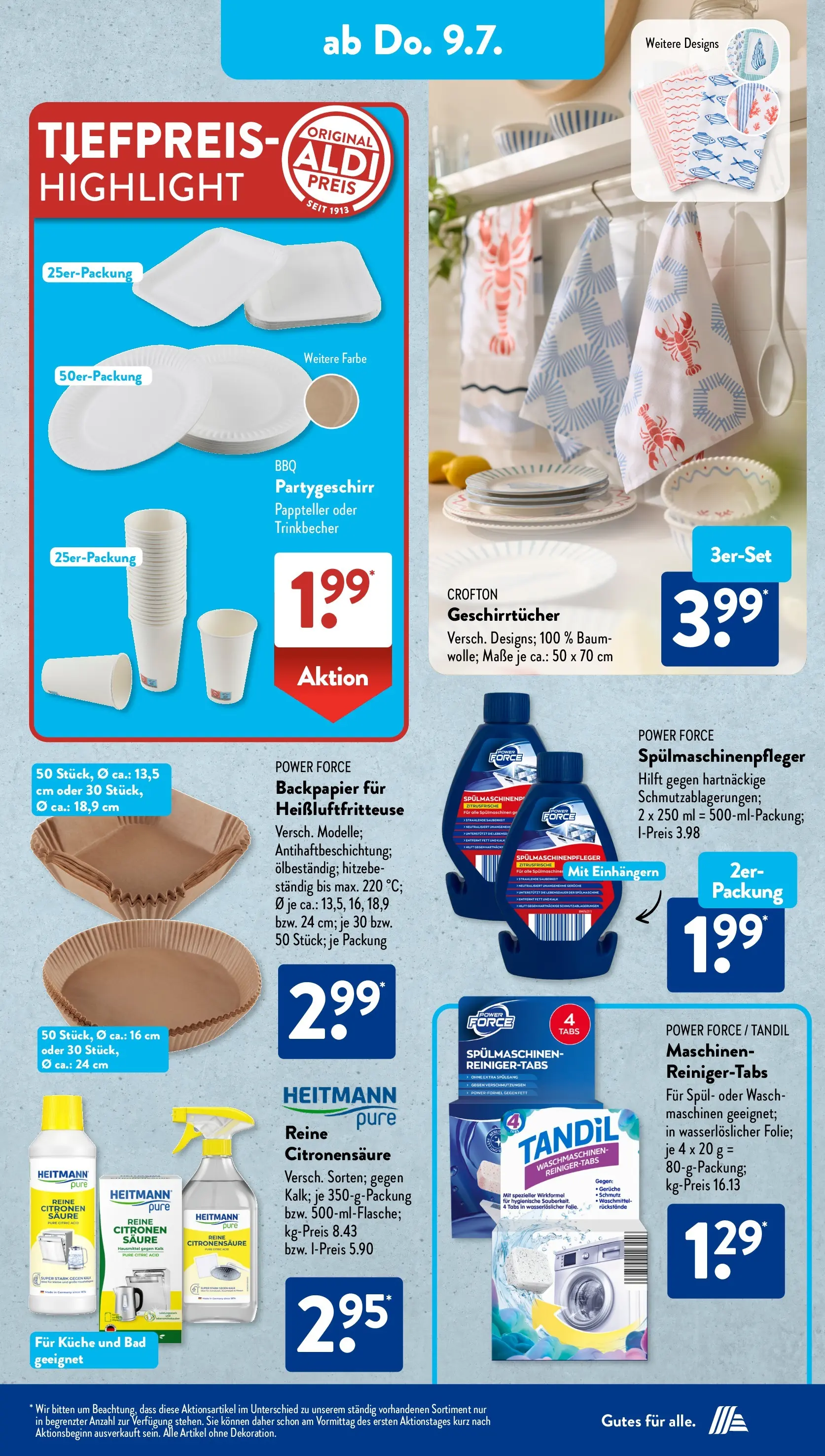 Aldi Süd - Aldi Süd: Wochenangebote (ab 05.07.2026) zum Blättern | Seite: 16 | Produkte: Bad, Küche, Waschmittel, Heißluftfritteuse