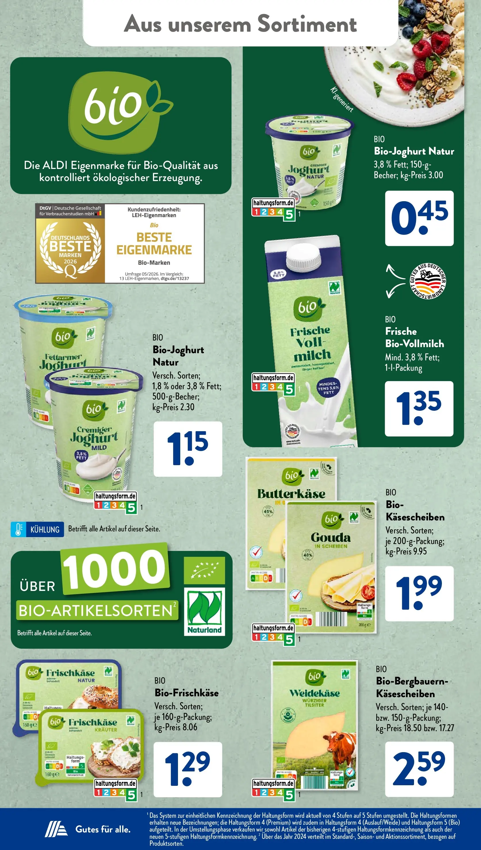 Aldi Süd - Aldi Süd: Wochenangebote (ab 05.07.2026) zum Blättern | Seite: 28 | Produkte: Milch, Joghurt, Gouda, Frischkase