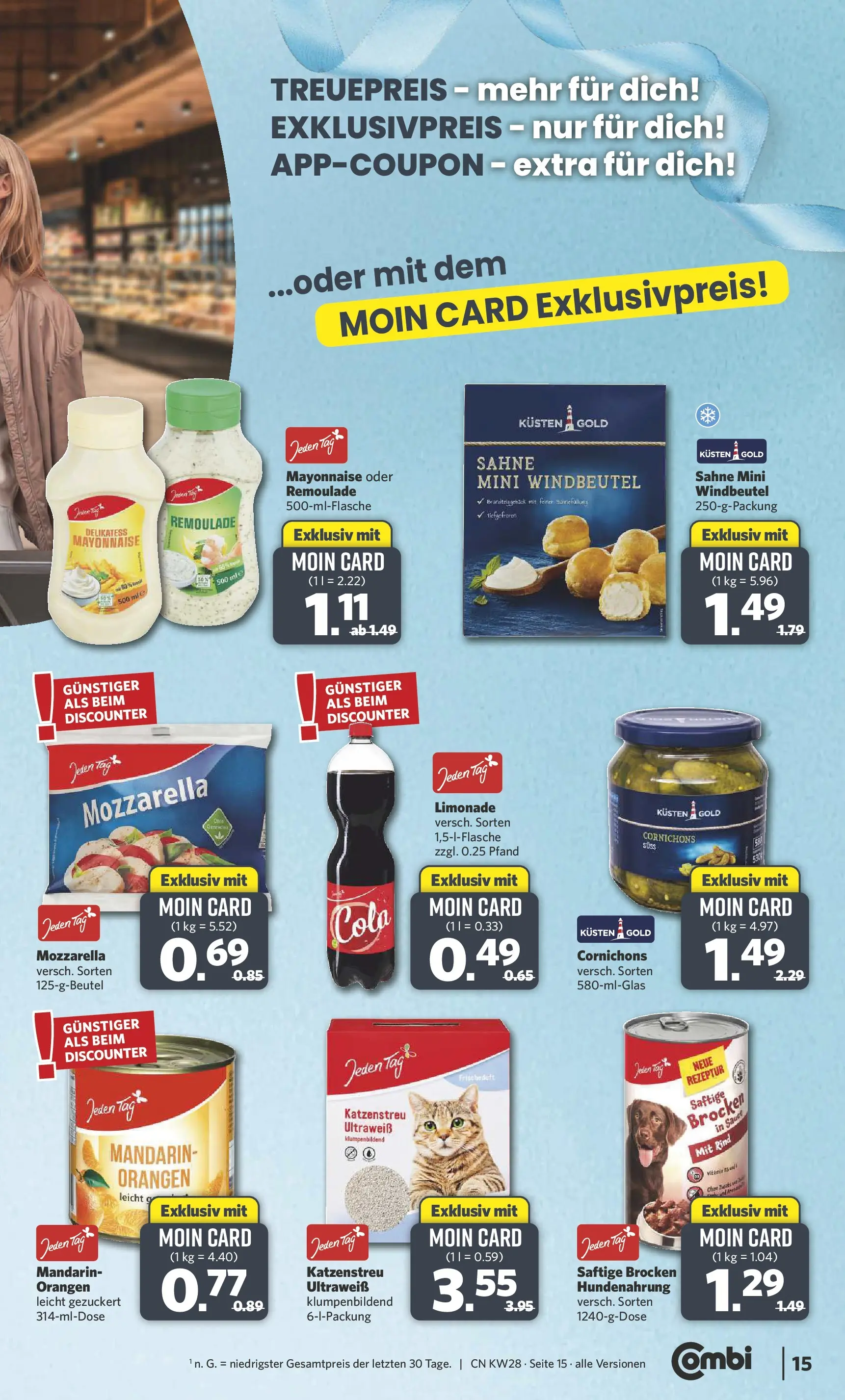 Combi Prospekt Twistringen (ab 06.07.2026) zum Blättern | Seite: 15 | Produkte: Cola, Mozzarella, Orangen, Mayonnaise