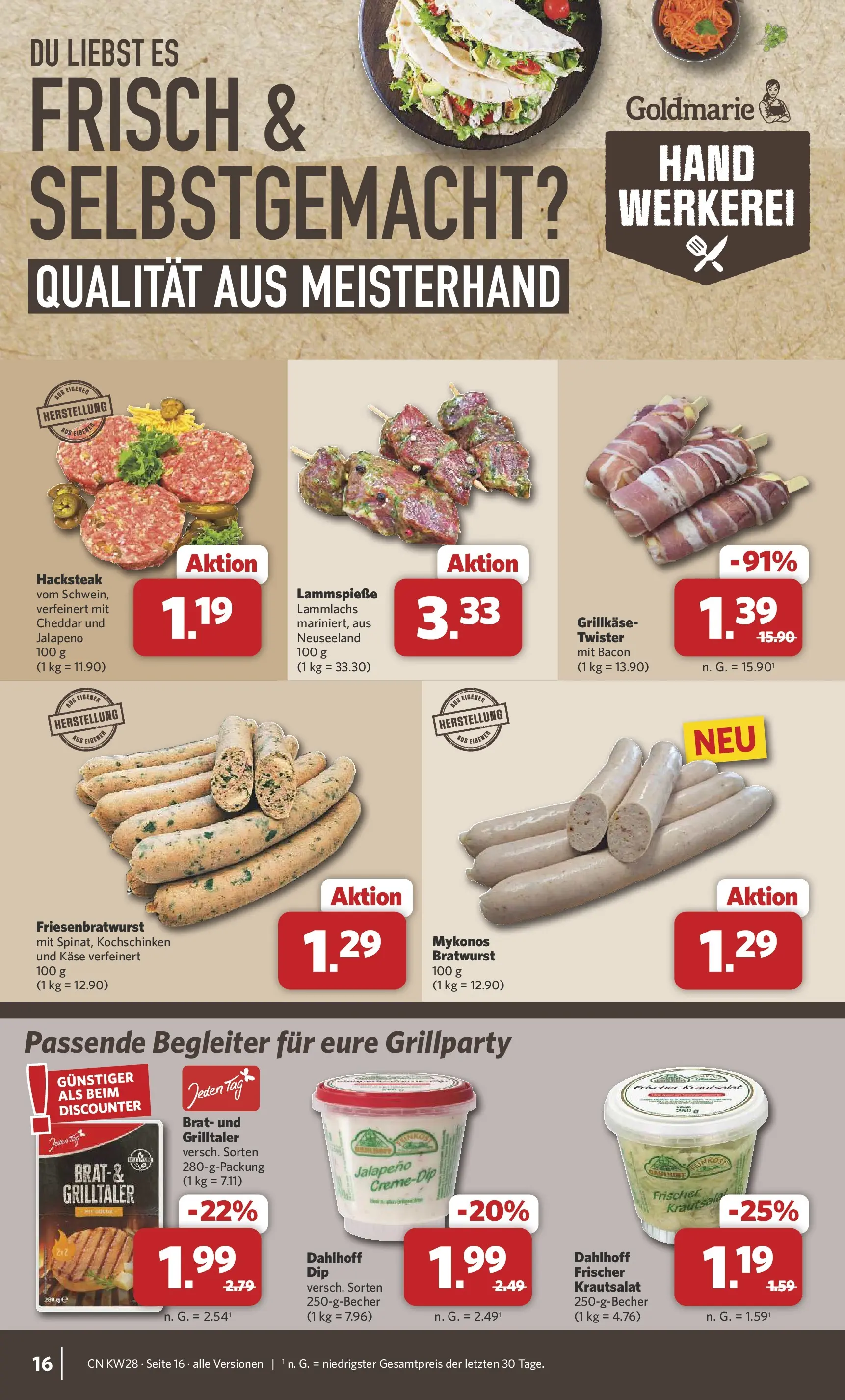 Combi Prospekt Twistringen (ab 06.07.2026) zum Blättern | Seite: 16 | Produkte: Käse, Bratwurst