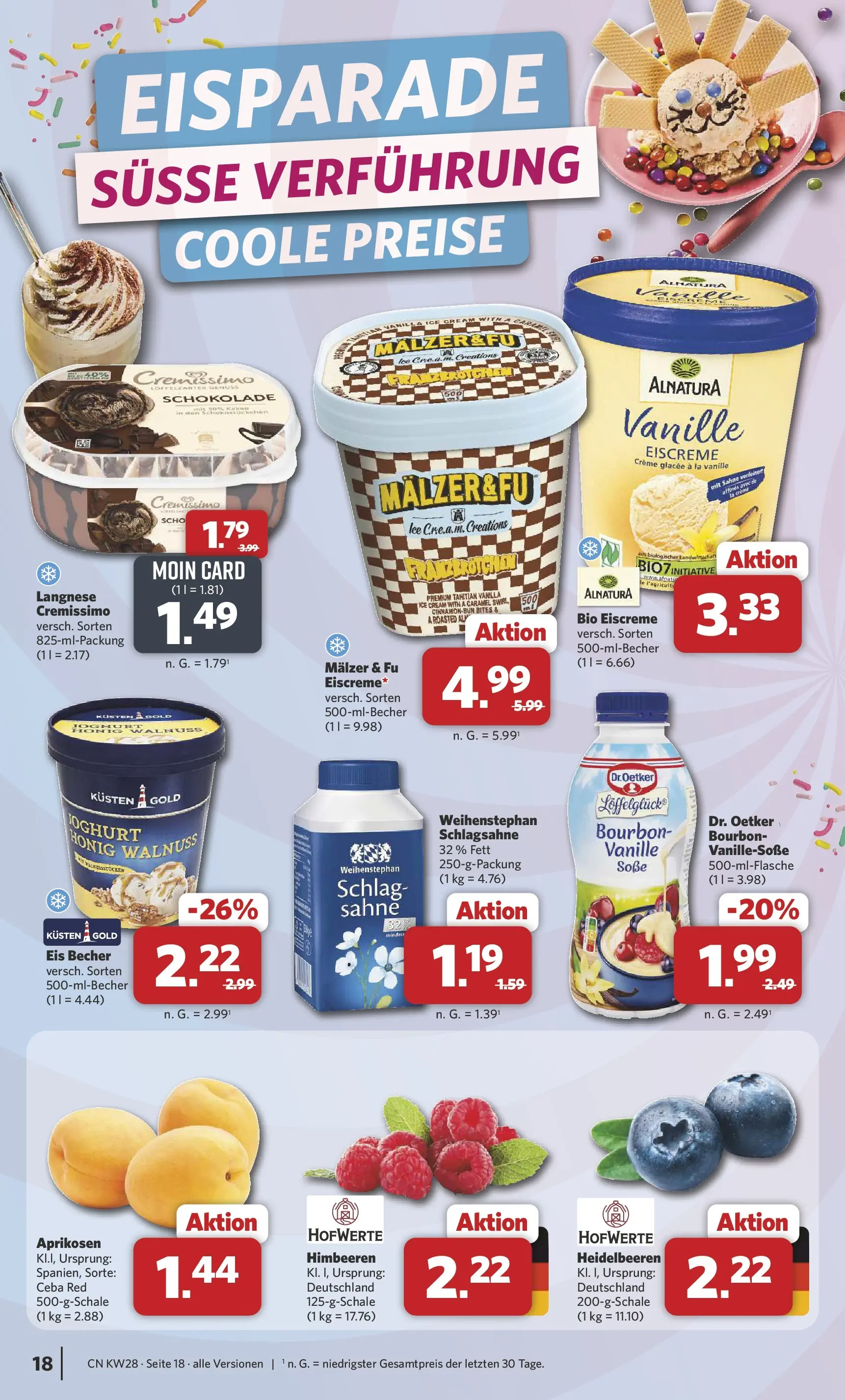 Combi Prospekt Twistringen (ab 06.07.2026) zum Blättern | Seite: 18 | Produkte: Joghurt, Schokolade, Soße, Bourbon