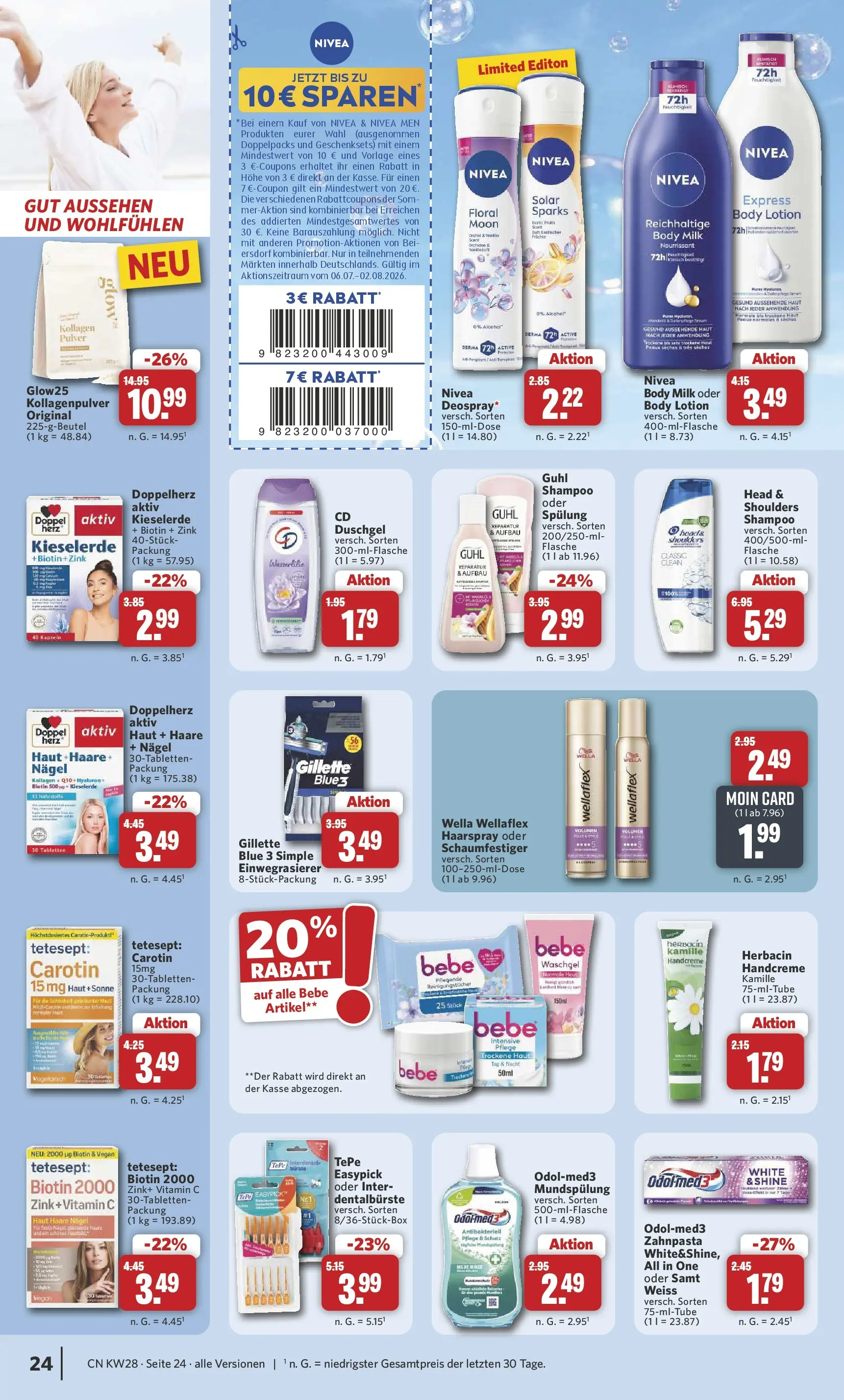 Combi Prospekt Twistringen (ab 06.07.2026) zum Blättern | Seite: 24 | Produkte: Shampoo, Spülung, Handcreme, Zahnpasta