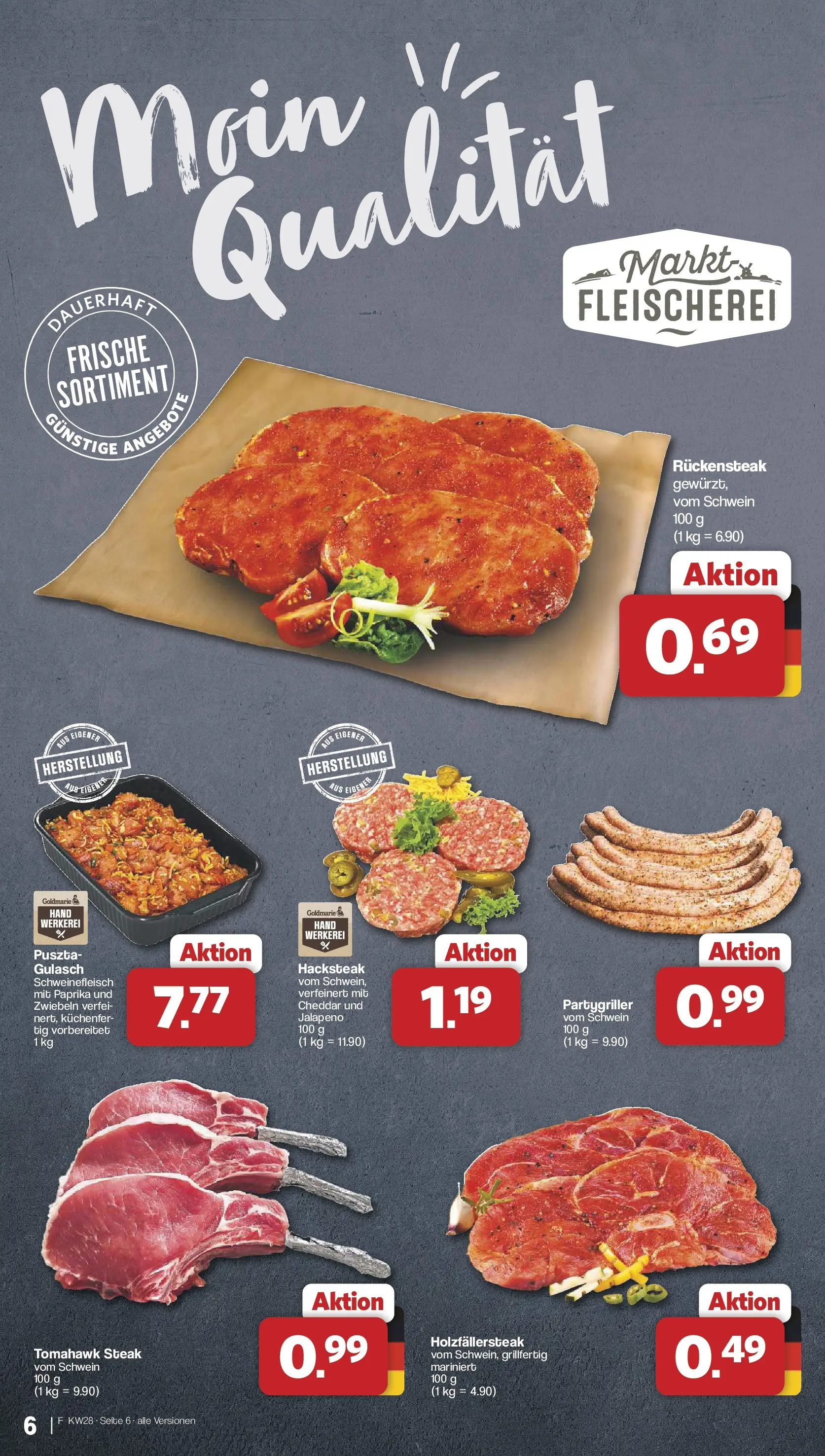 Famila Nordwest Prospekt Lohne (ab 06.07.2026) zum Blättern | Seite: 6 | Produkte: Zwiebeln, Paprika, Schweinefleisch, Steak