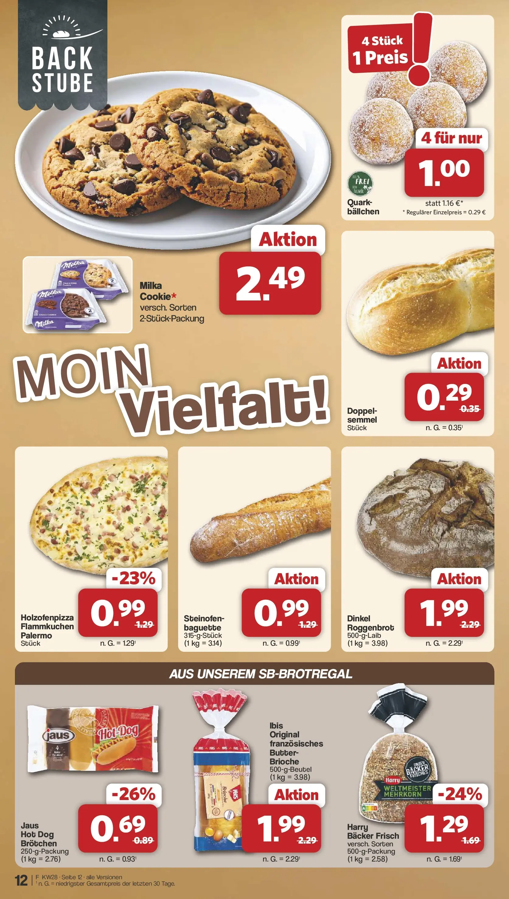 Famila Nordwest Prospekt Lohne (ab 06.07.2026) zum Blättern | Seite: 12 | Produkte: Quark, Butter, Baguette, Milka