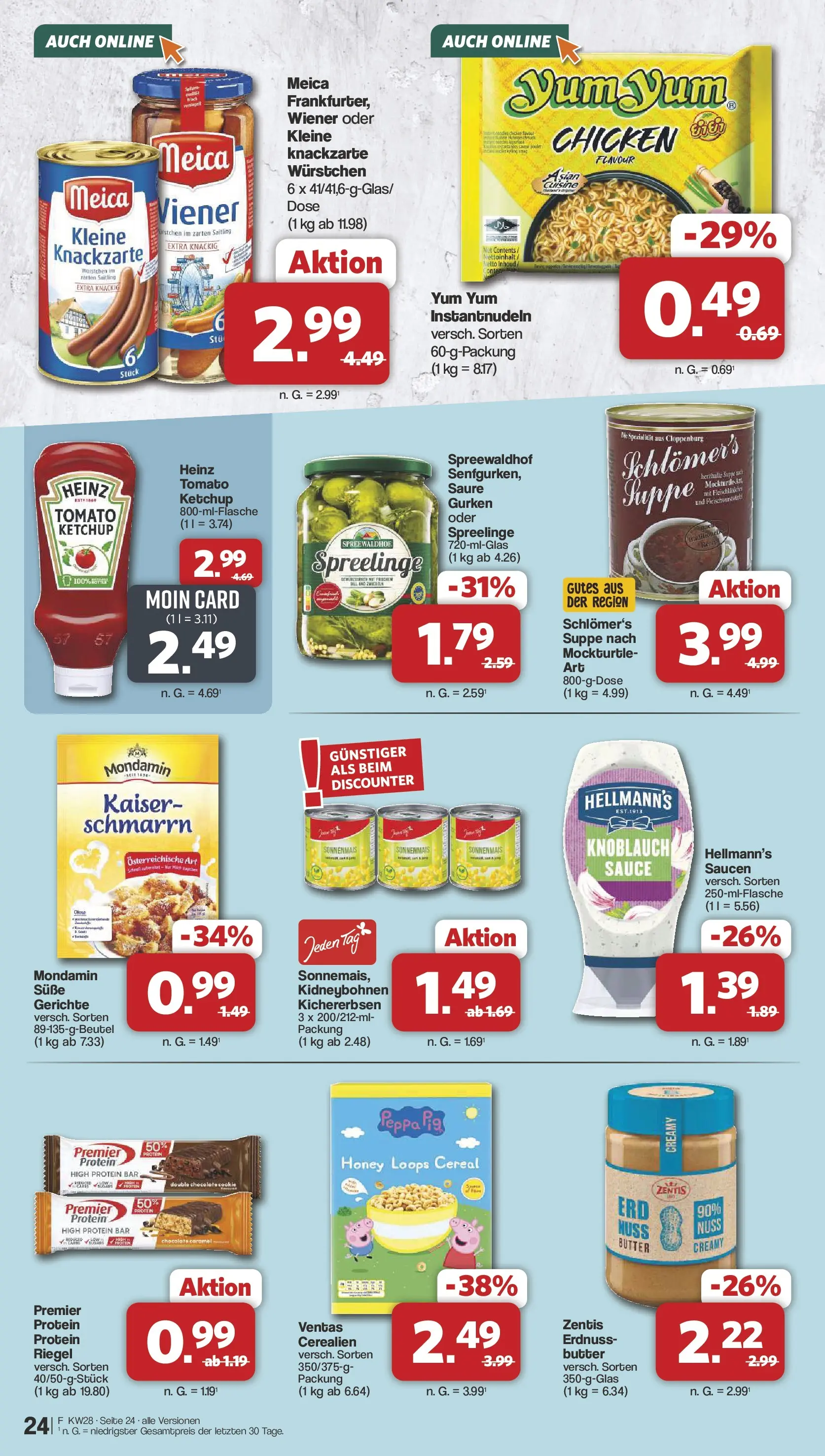 Famila Nordwest Prospekt Lohne (ab 06.07.2026) zum Blättern | Seite: 24 | Produkte: Butter, Meica, Knoblauch, Gurken