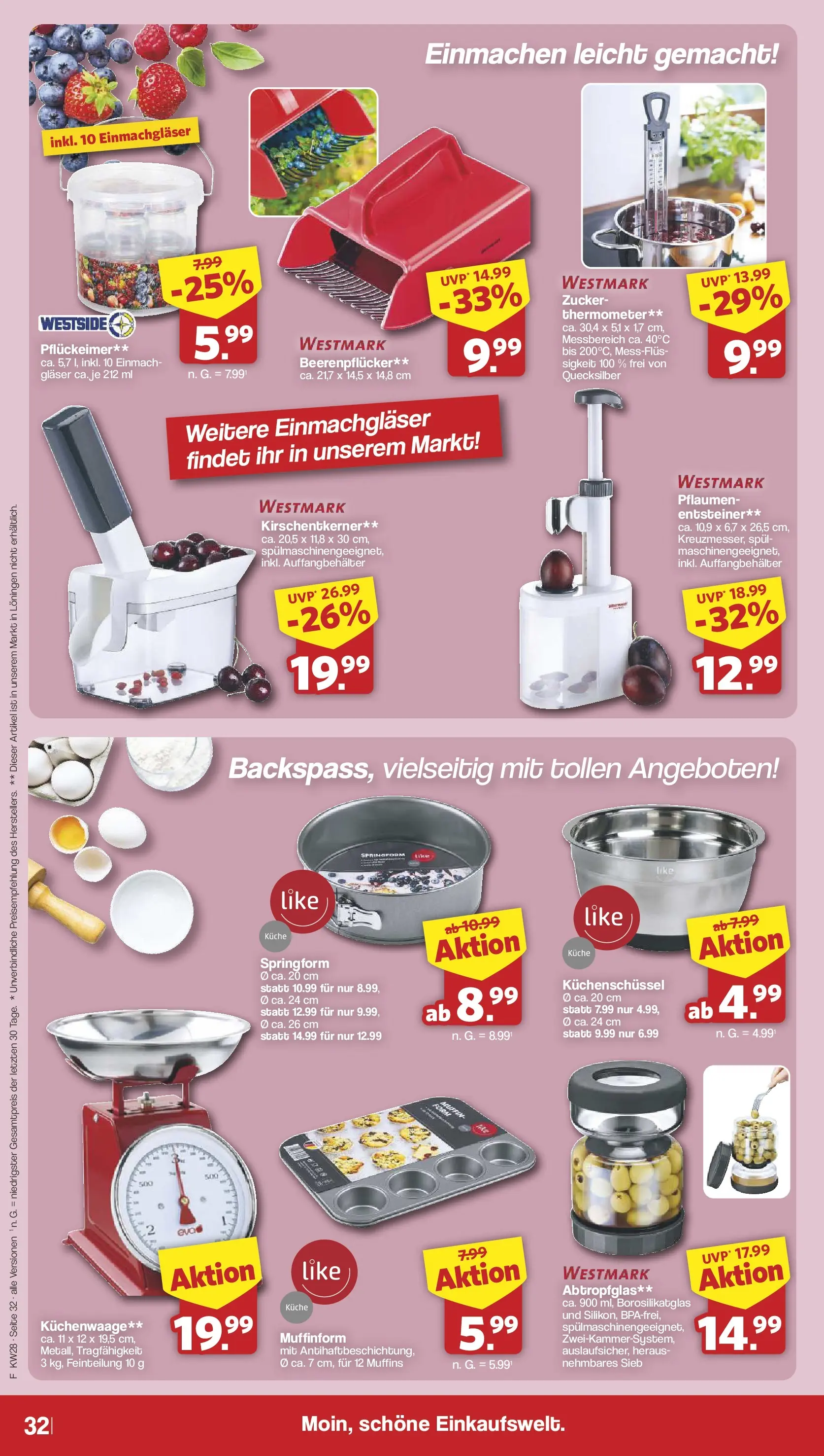Famila Nordwest Prospekt Lohne (ab 06.07.2026) zum Blättern | Seite: 32 | Produkte: Thermometer, Pflaumen, Küche, Zucker