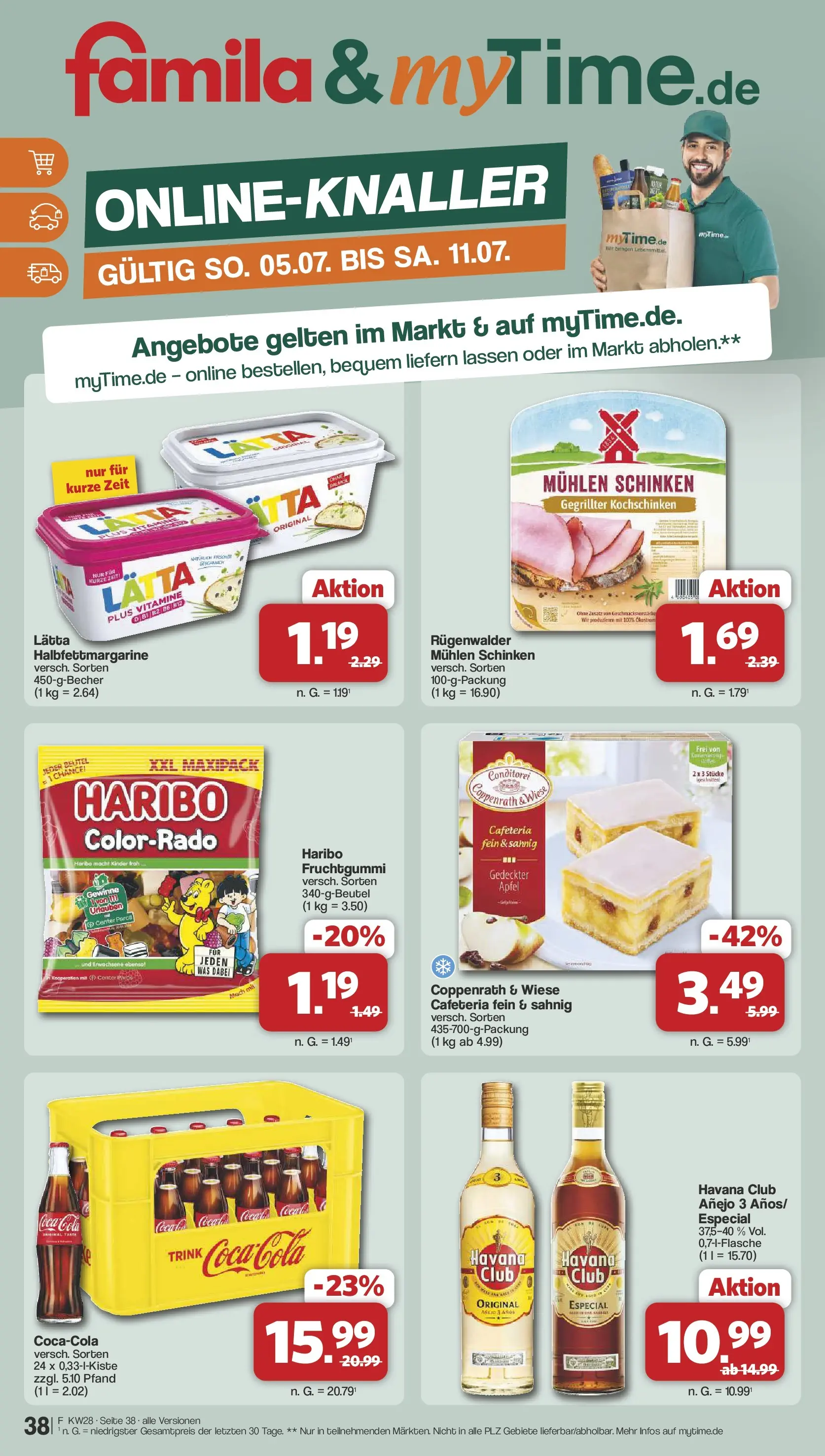 Famila Nordwest Prospekt Lohne (ab 06.07.2026) zum Blättern | Seite: 38 | Produkte: Haribo, Cola, Äpfel, Schinken