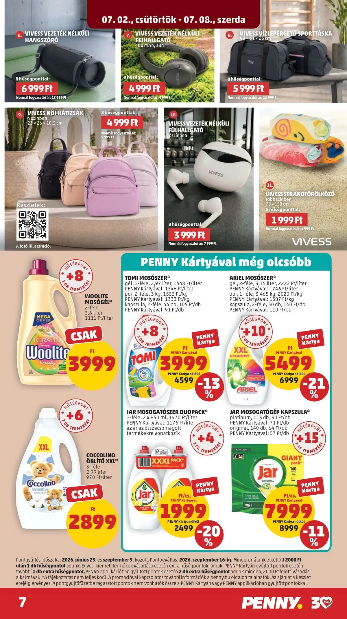 PENNY - Penny újság érvényessége 2026.07.08-ig: 2026.07.01.-tól lapozható | Oldal: 7