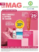 E.Leclerc Parapharmacie Magazine Et&eacute; - au 25.07.2026