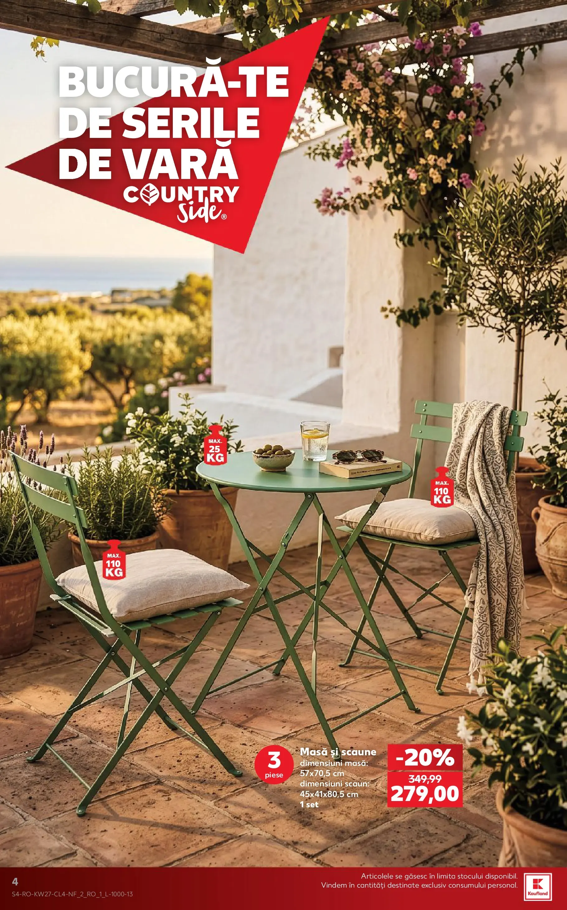 Kaufland Alba Iulia 30.06.2026 - Revista si Oferta | Pagină: 4 | Produse: Masă, Scaun