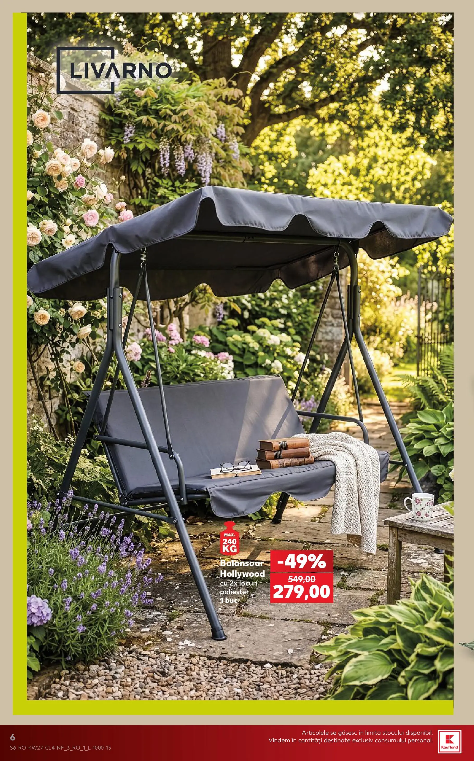 Kaufland Alba Iulia 30.06.2026 - Revista si Oferta | Pagină: 6 | Produse: Balansoar