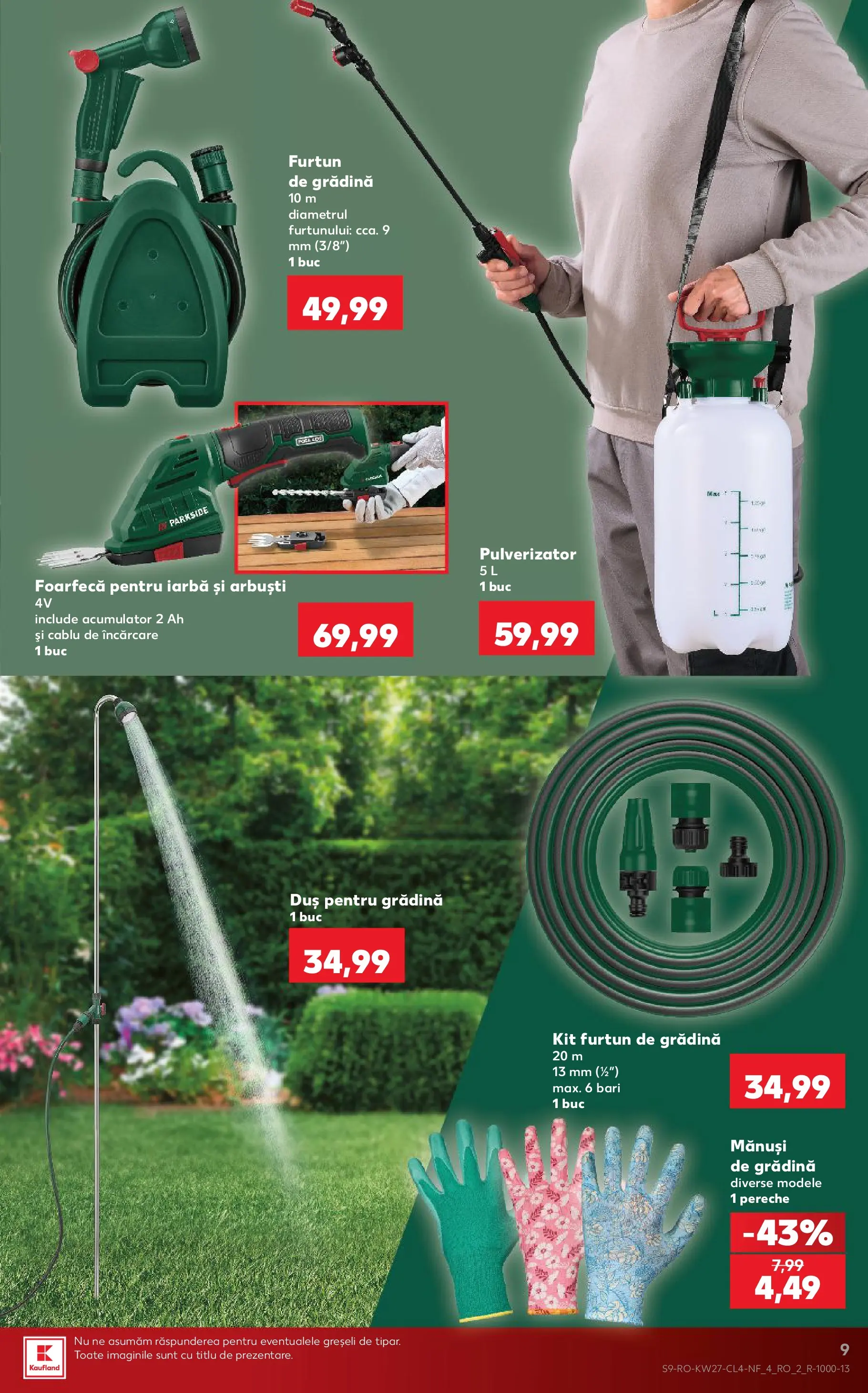 Kaufland Alba Iulia 30.06.2026 - Revista si Oferta | Pagină: 9 | Produse: Mănuși, Cablu, Duș