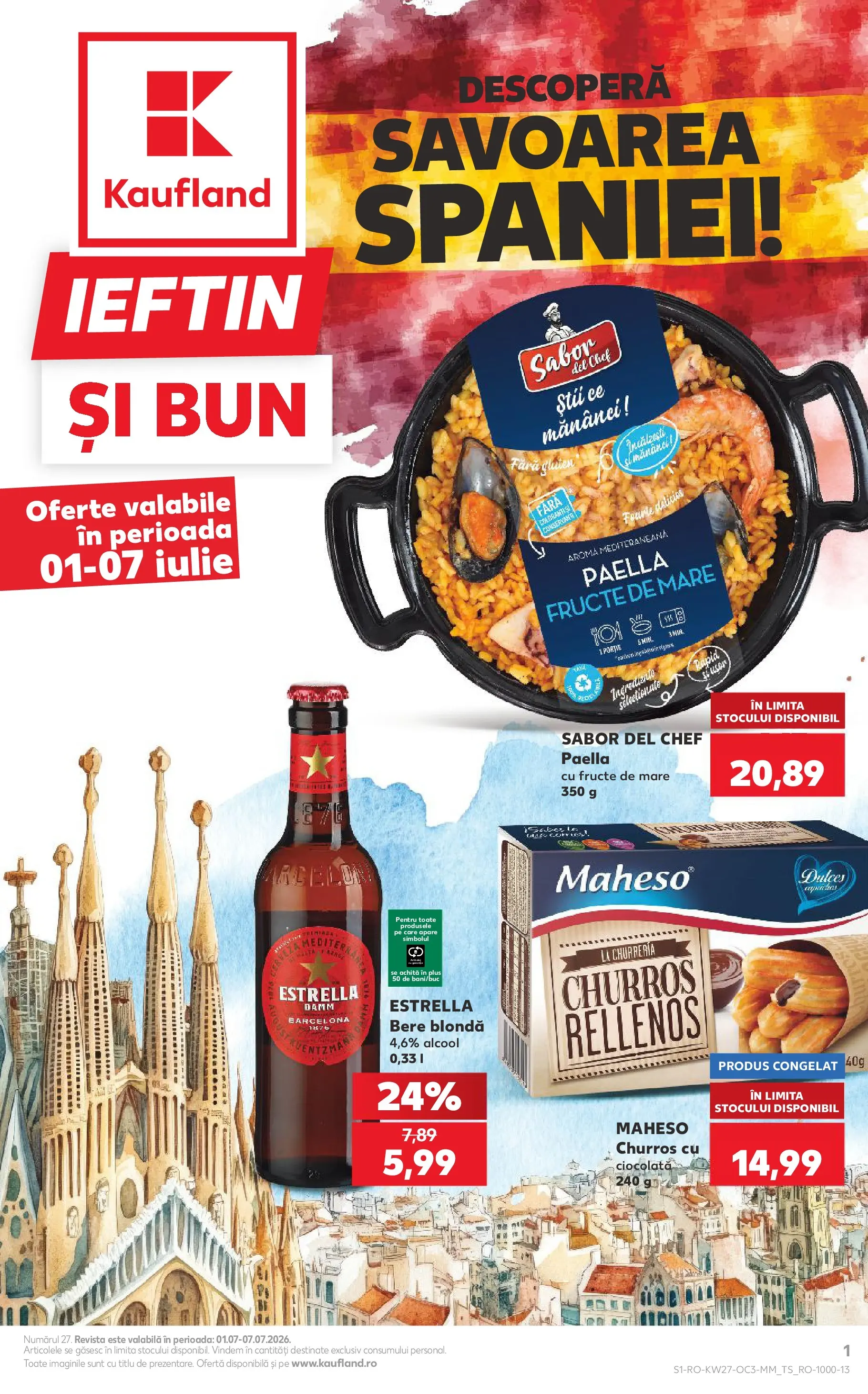 Kaufland Voluntari 30.06.2026 - Revista si Oferta | Pagină: 1 | Produse: Ciocolată, Bere, Fructe, Fructe De Mare